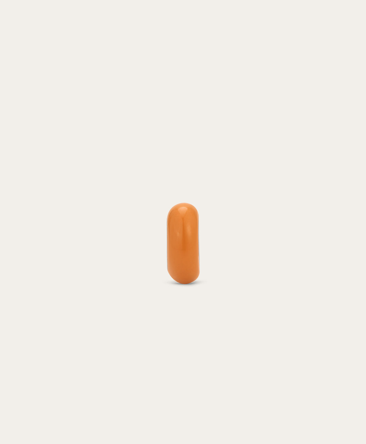 Tangerine Enamel Big Bead