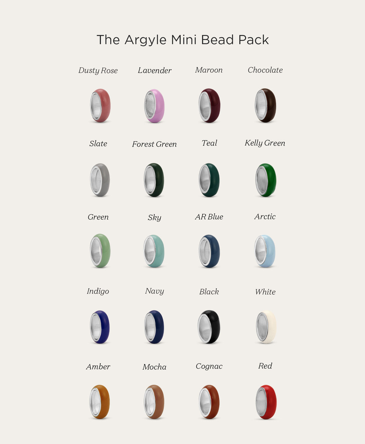 The Argyle Mini Bead Pack
