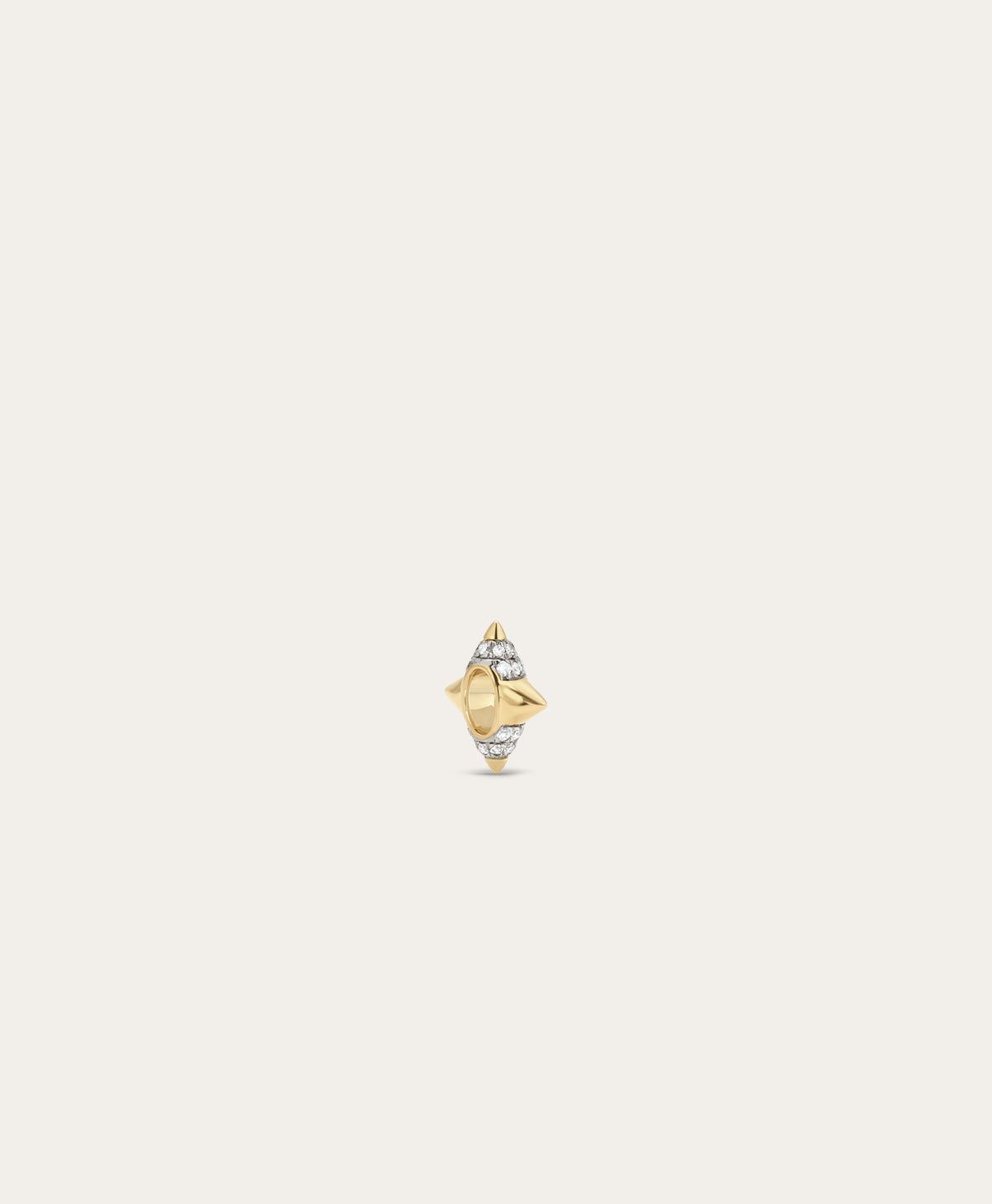 Tiny Pave 4 Spike Mini Bead