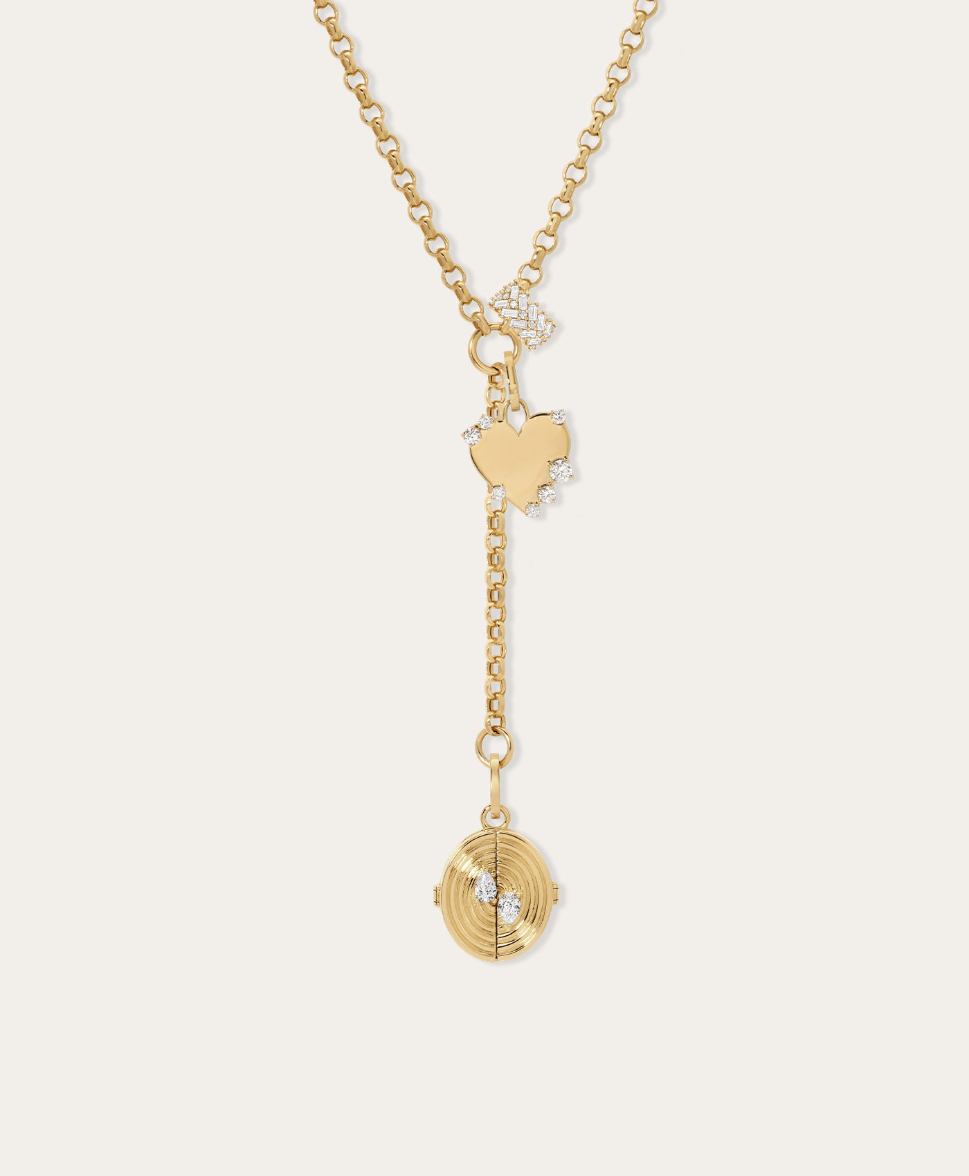 To Treasure Chevron Lariat Necklace