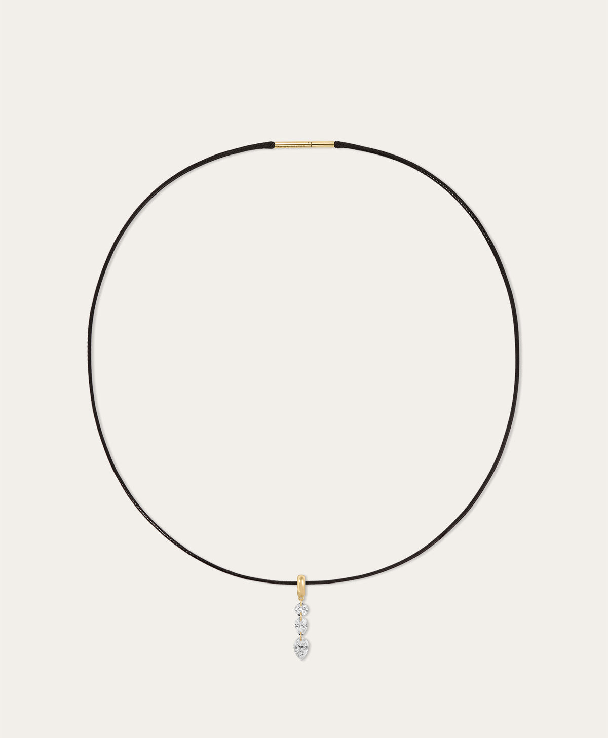 Twinkle Diamond Mini Bead Cord Necklace