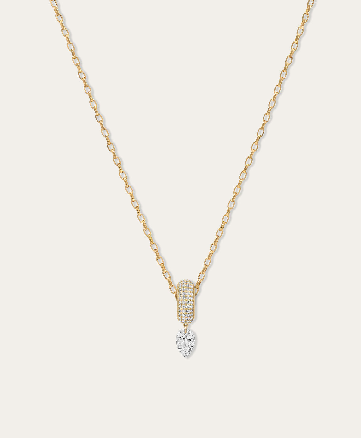 Twinkle Pavé Diamond Pear Big Bead Bead