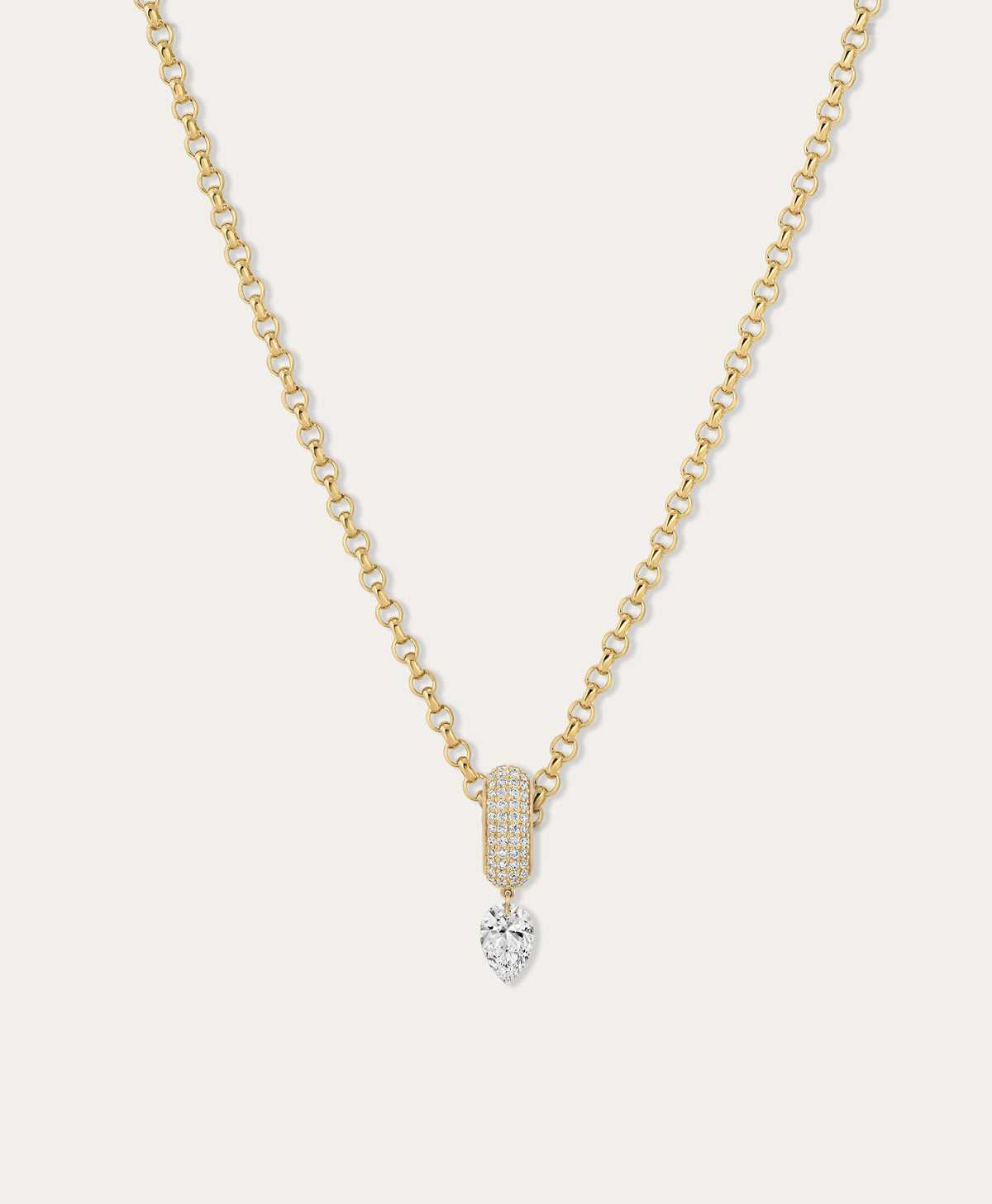 Twinkle Pavé Diamond Pear Big Bead Bead