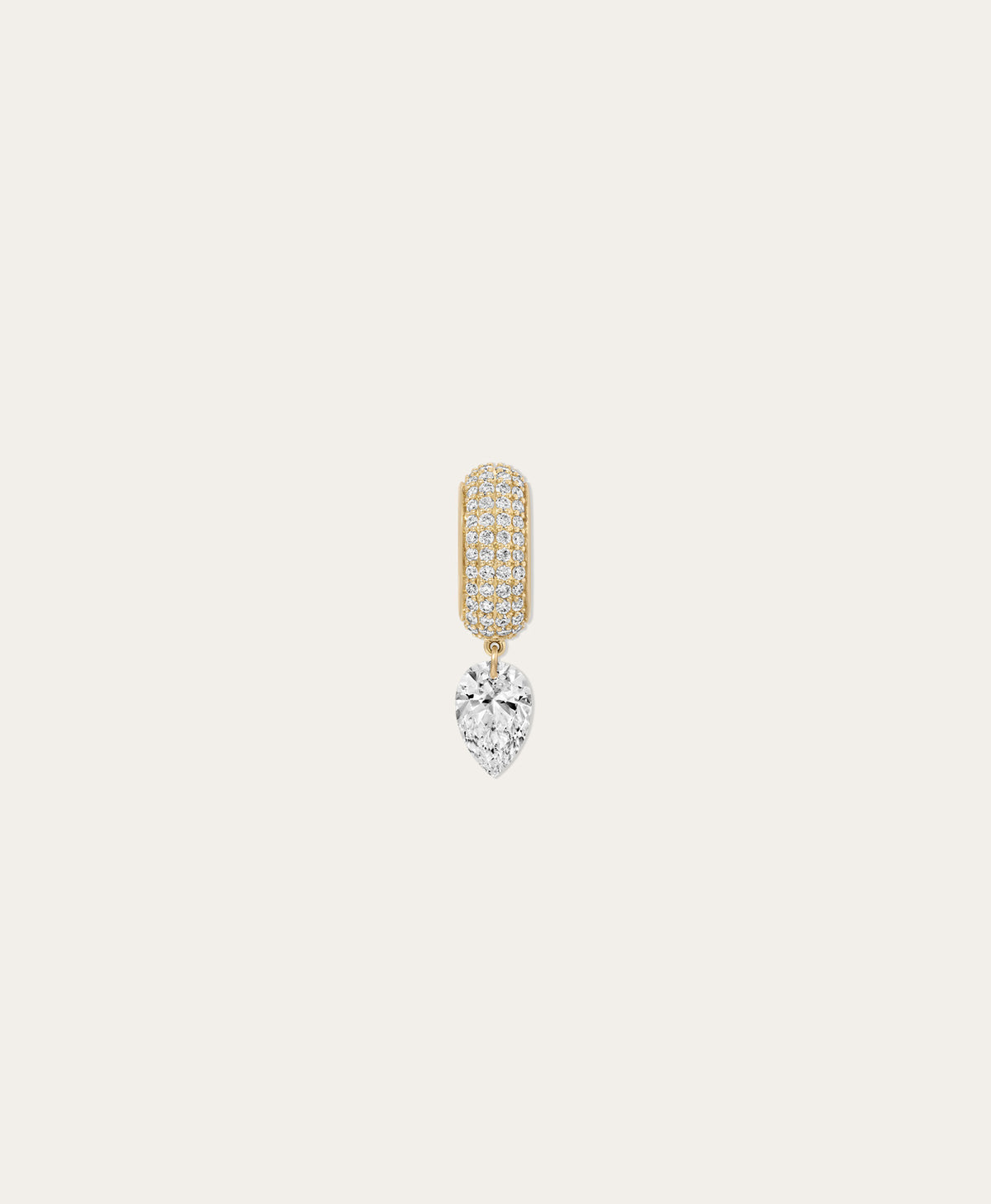 Twinkle Pavé Diamond Pear Big Bead Bead