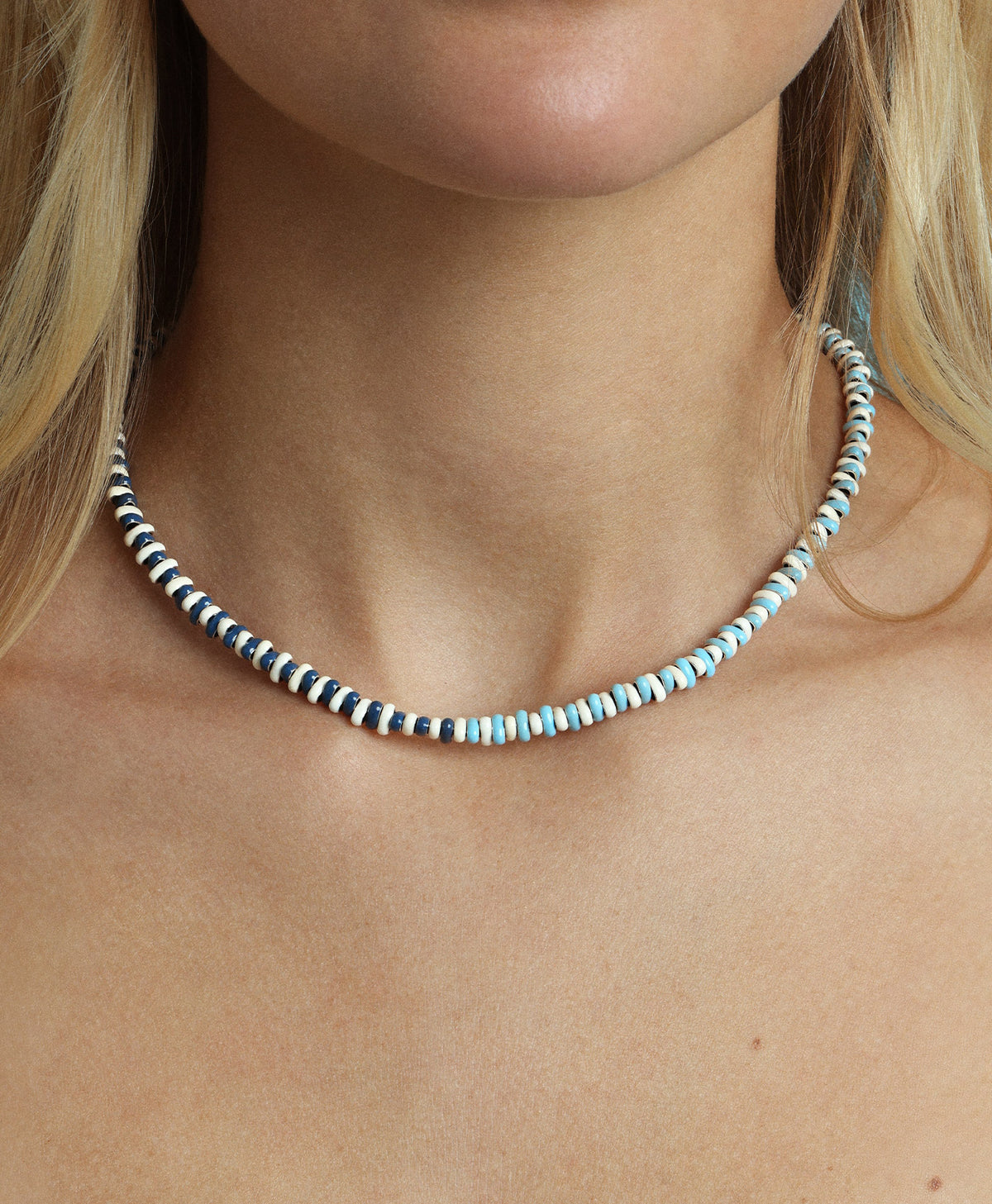 Seaside Stripes Mini Bead Necklace