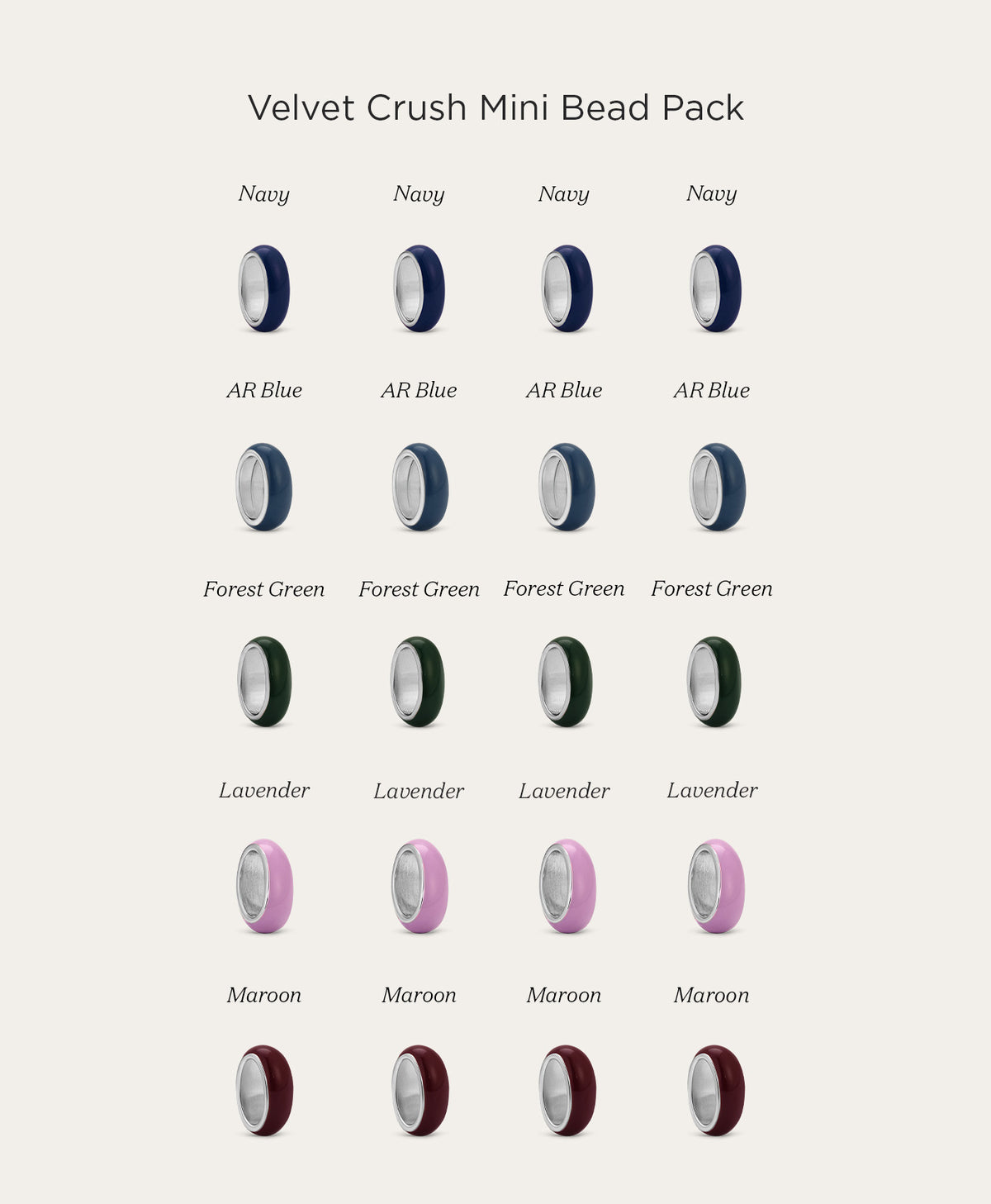 Velvet Crush Mini Bead Pack