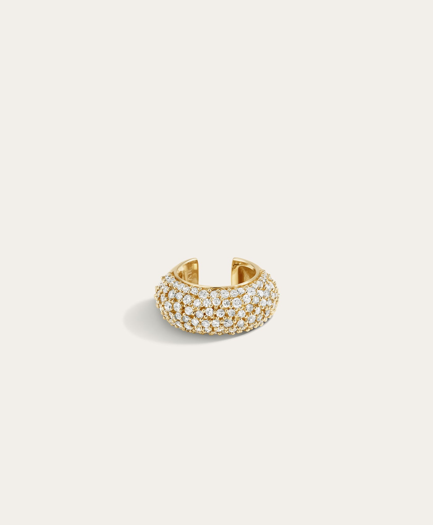 Wide Pave Diamond Ear Cuff