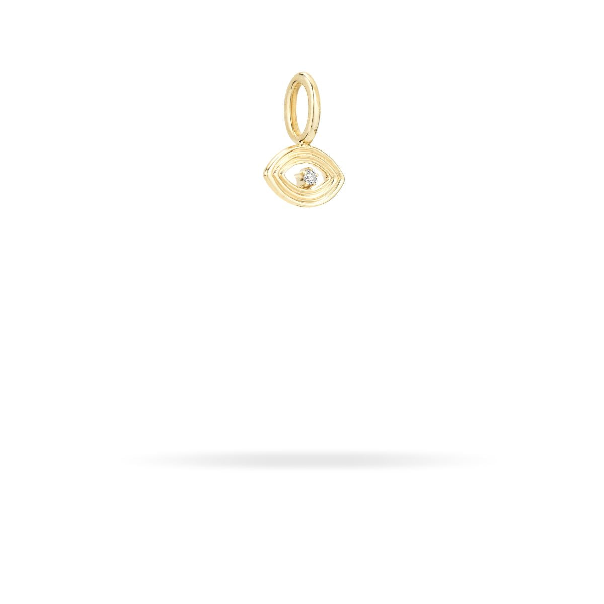 Groovy Diamond Evil Eye Mini Charm
