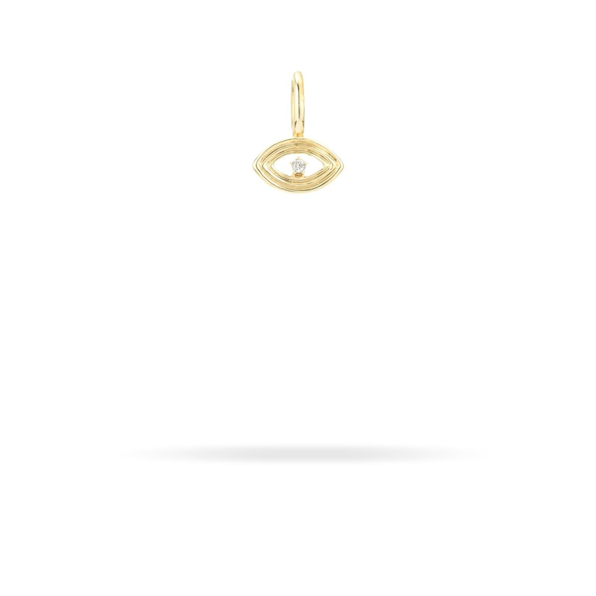 Groovy Diamond Evil Eye Mini Charm (Just Bead)