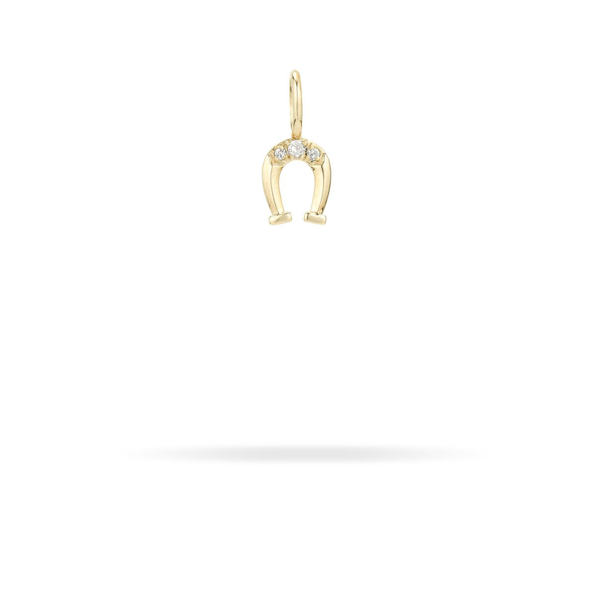 Diamond Horseshoe Mini Charm