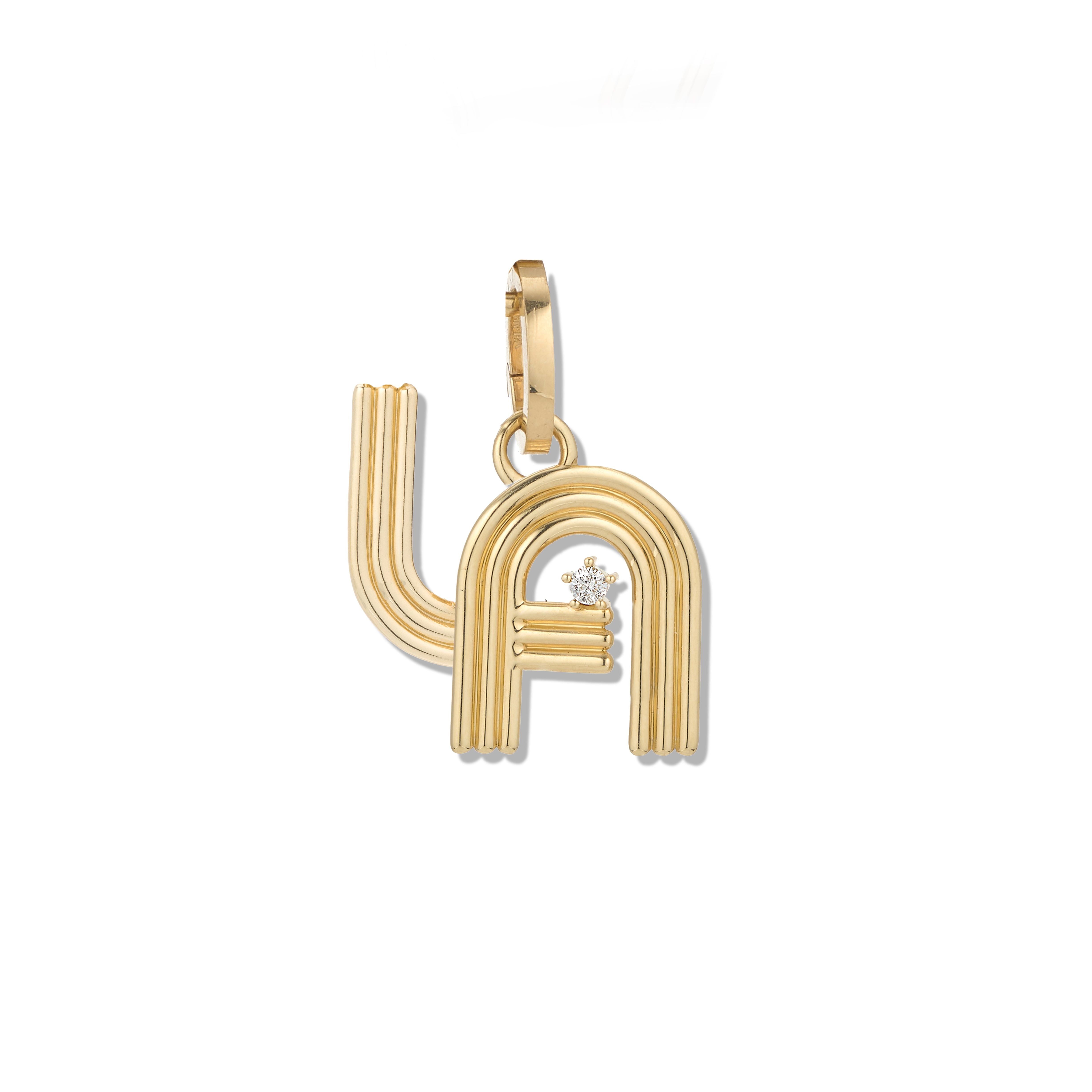 Groovy Diamond LA Hinged Charm