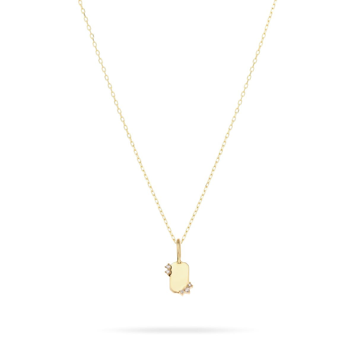 Diamond Dog Tag Mini Bead