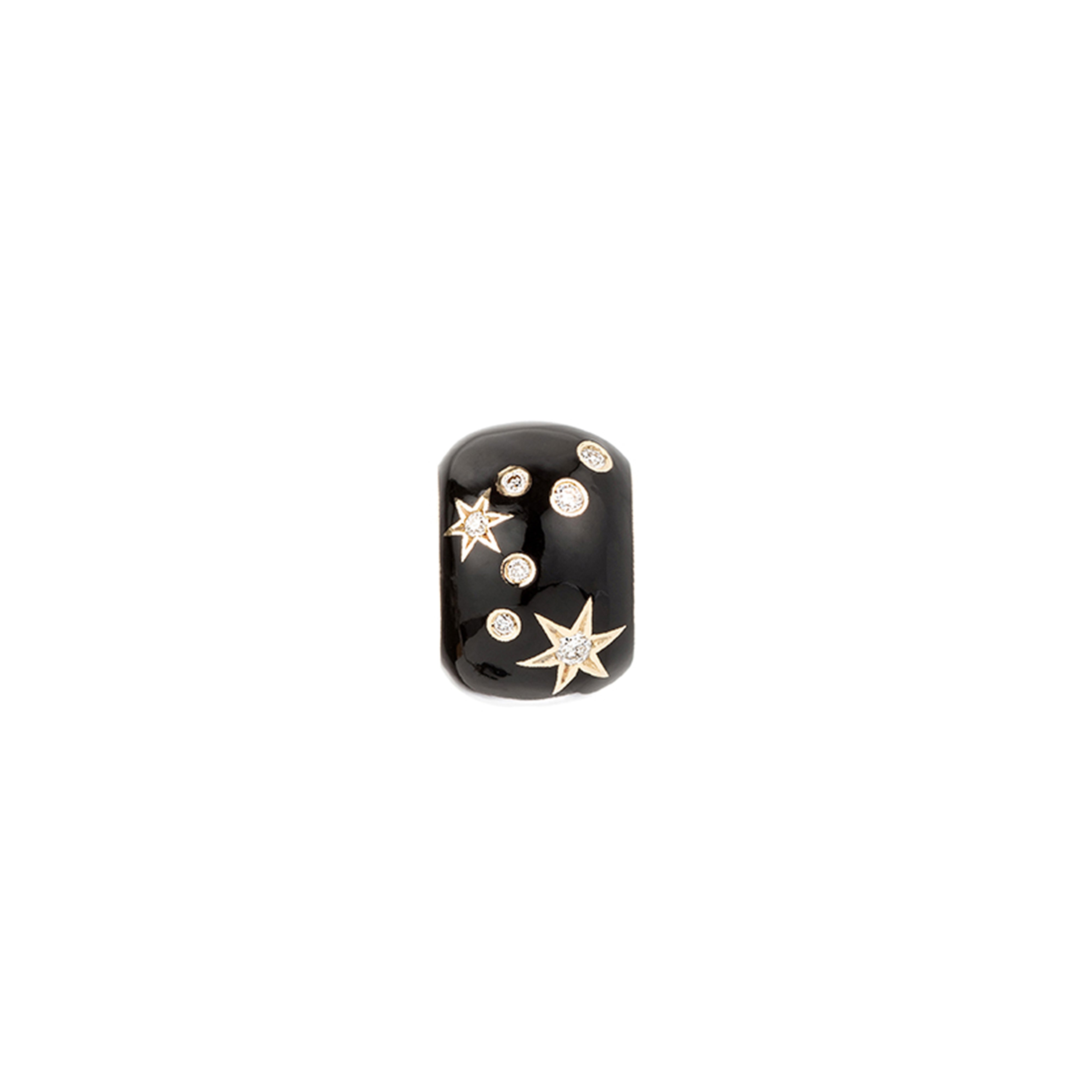 Zodiac Ceramic + Diamond Aquarius Big Bead
