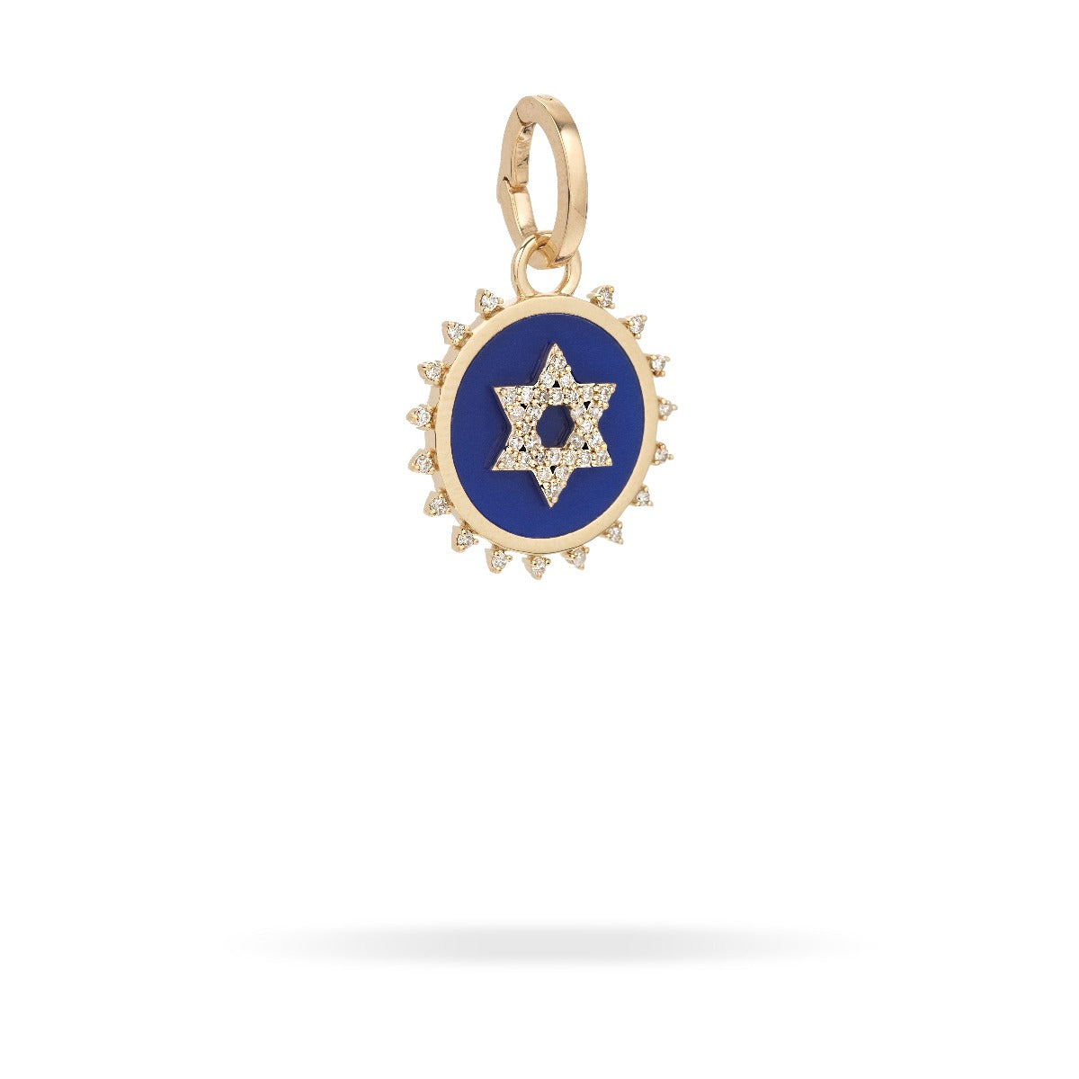 Ceramic + Pavé Star of David Hinged Charm