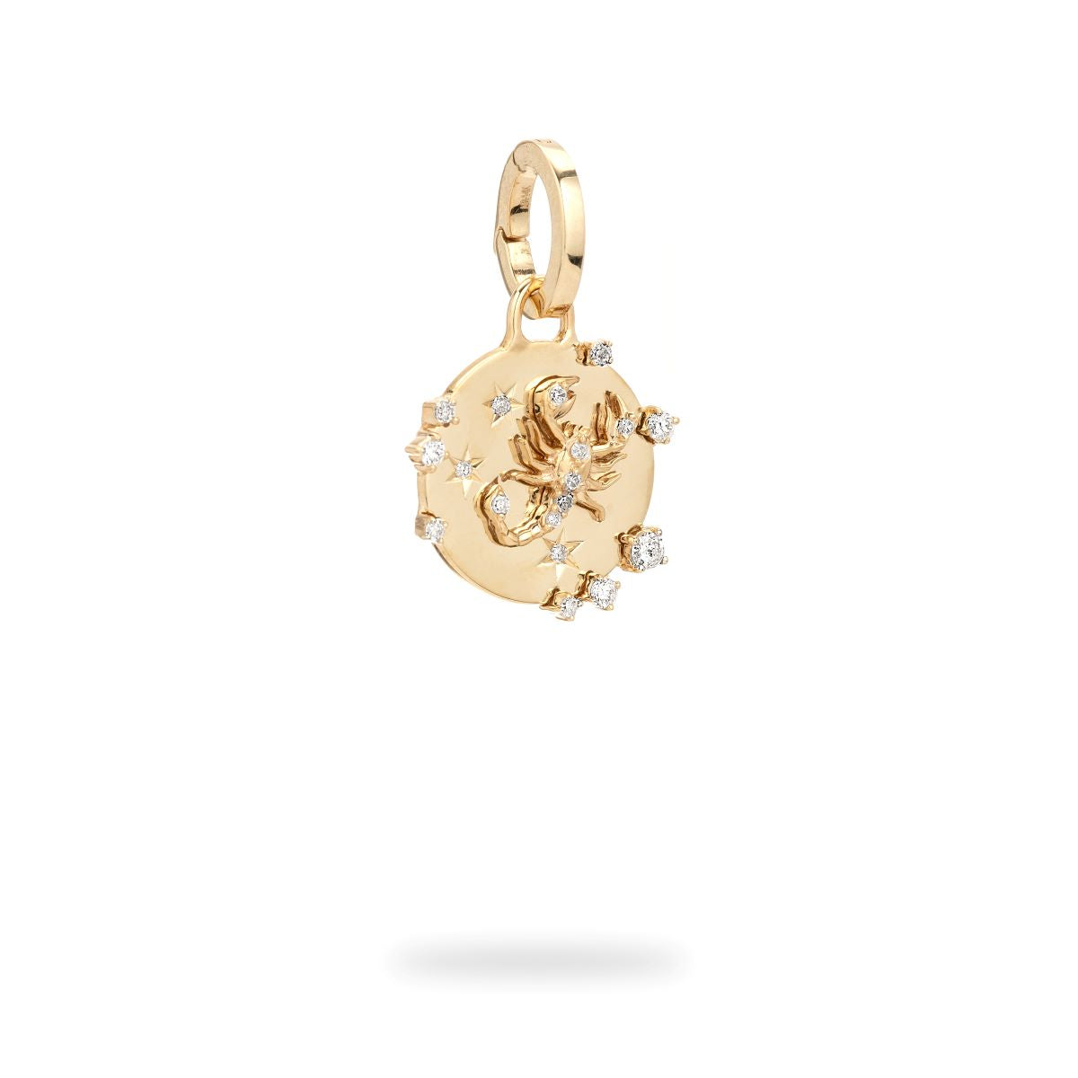 Zodiac Diamond Scorpio Hinged Charm