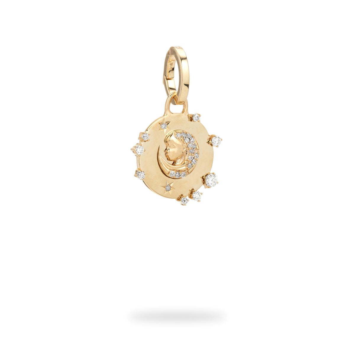 Zodiac Diamond Virgo Hinged Charm