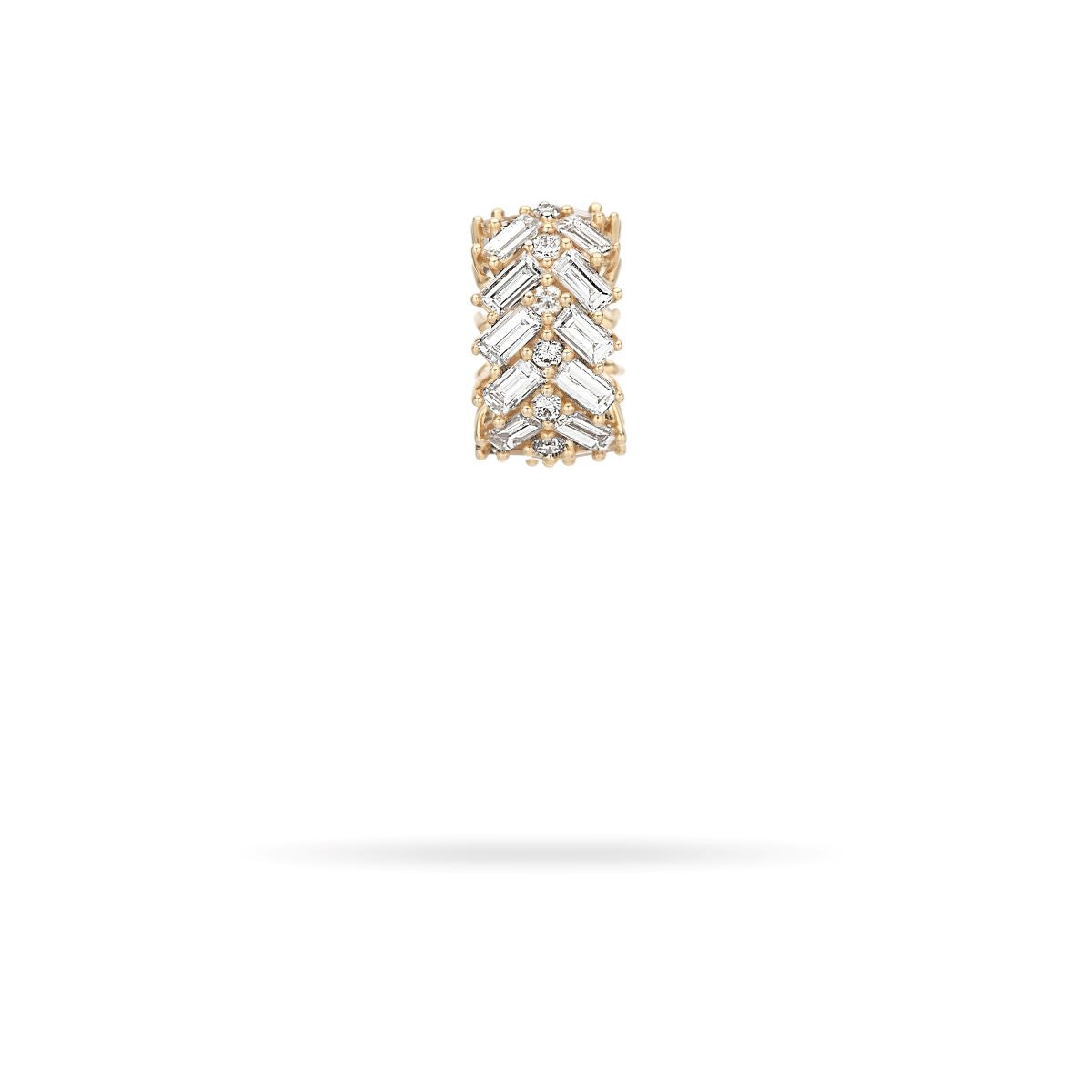 Diamond Chevron Baguette Big Bead - Lab Grown