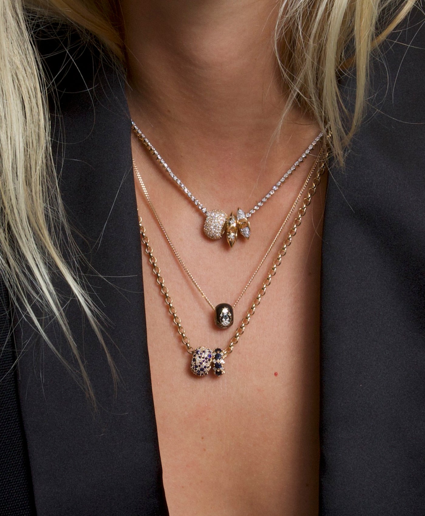 Zodiac Ceramic + Diamond Cancer Big Bead