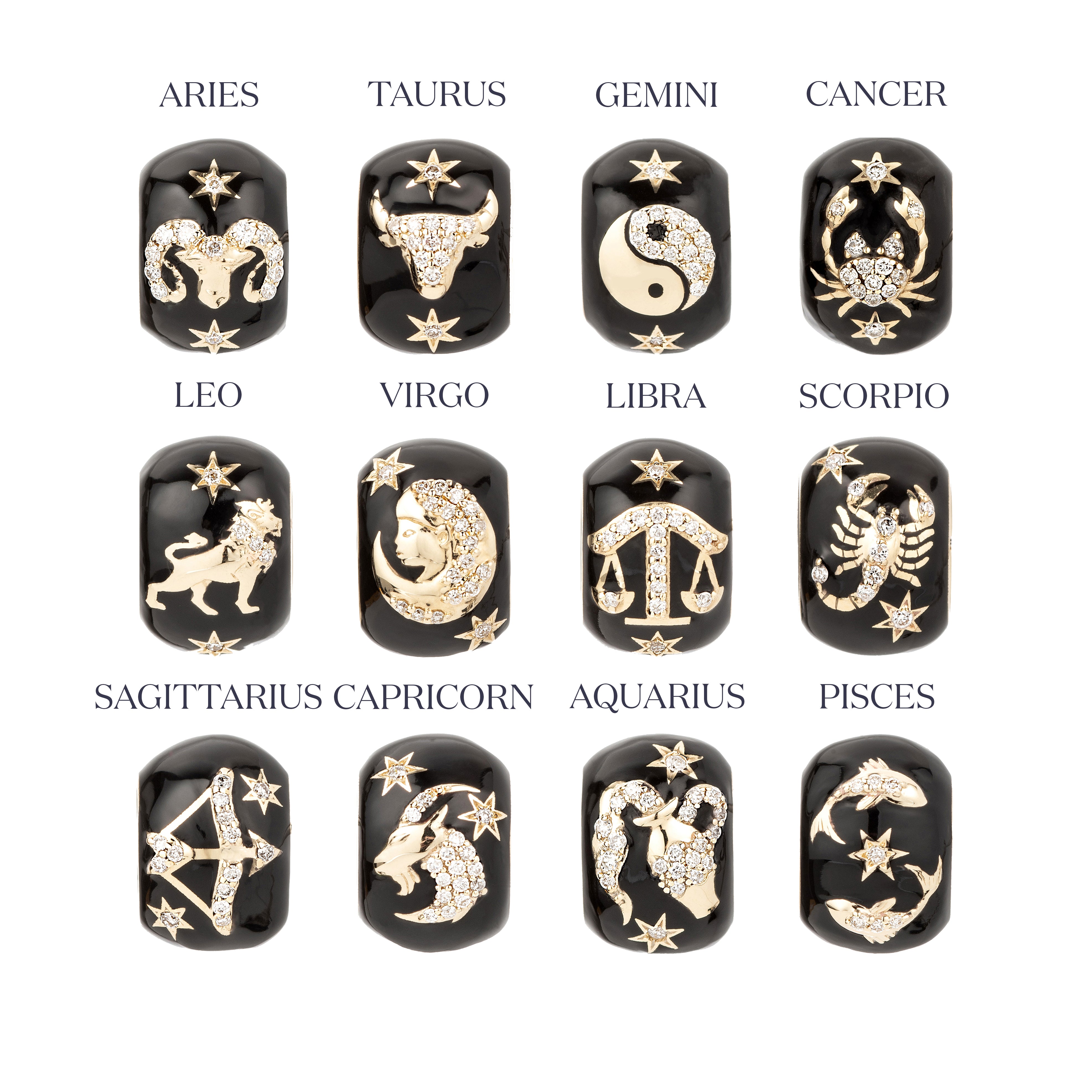 Zodiac Anchor Hinged Charm