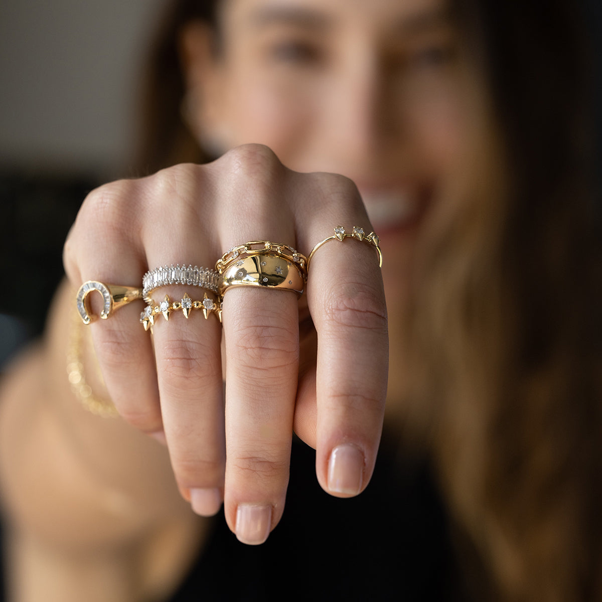 London Diamond Spike Eternity Ring