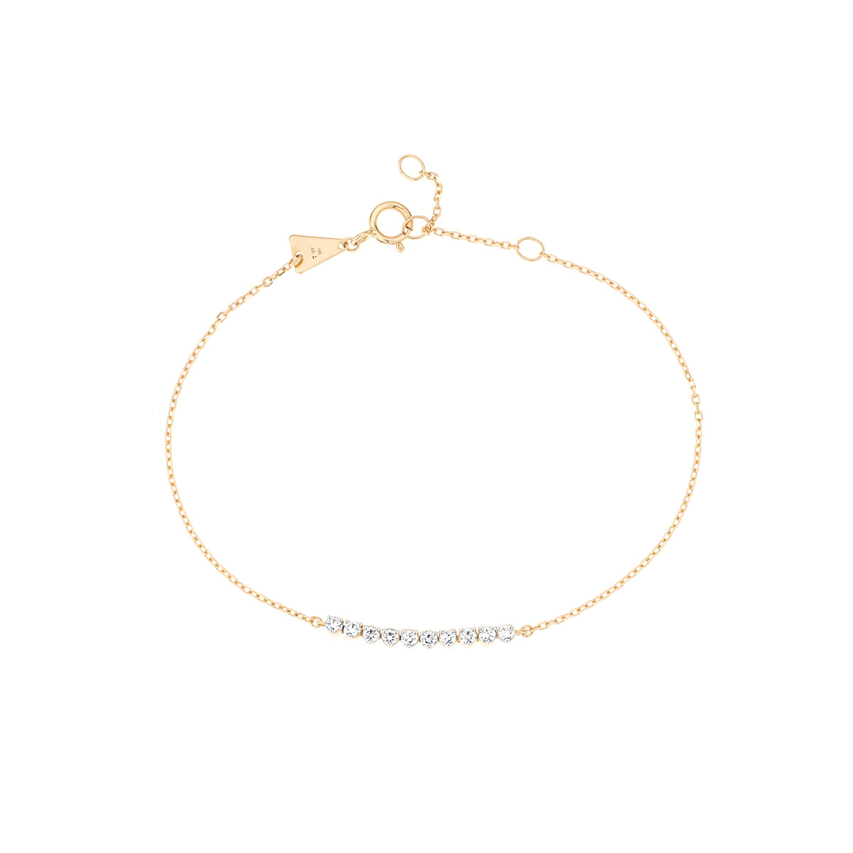 Diamond Rounds Chain Bracelet