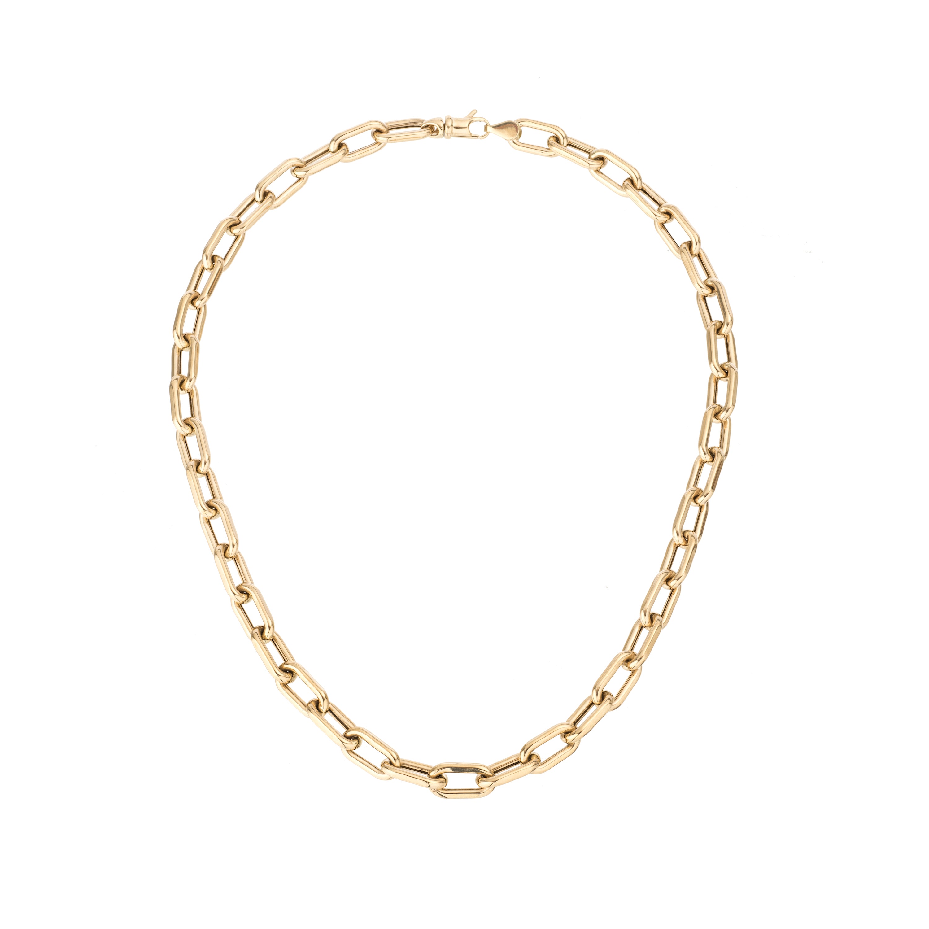 7mm Italian Chain Link Necklace
