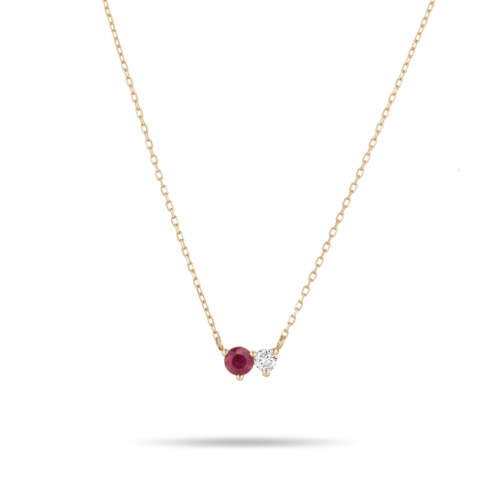 Ruby diamond pendant necklace Clearance