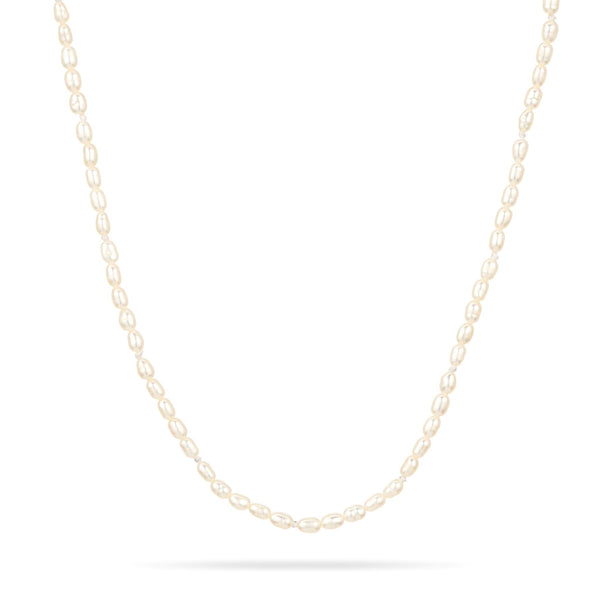 Chunky Seed Pearl Initial Necklace - Adina Reyter
