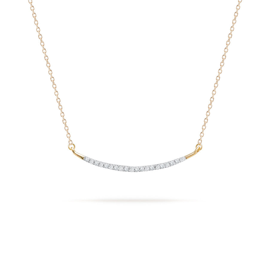 Large Pavé Curve Necklace