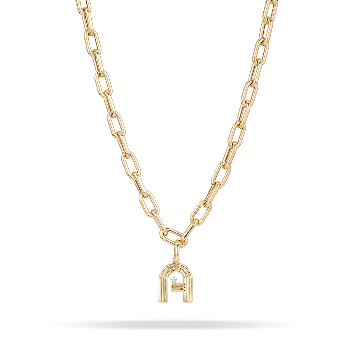 ADINAS Jewels 14k Initial Nackless M - ネックレス