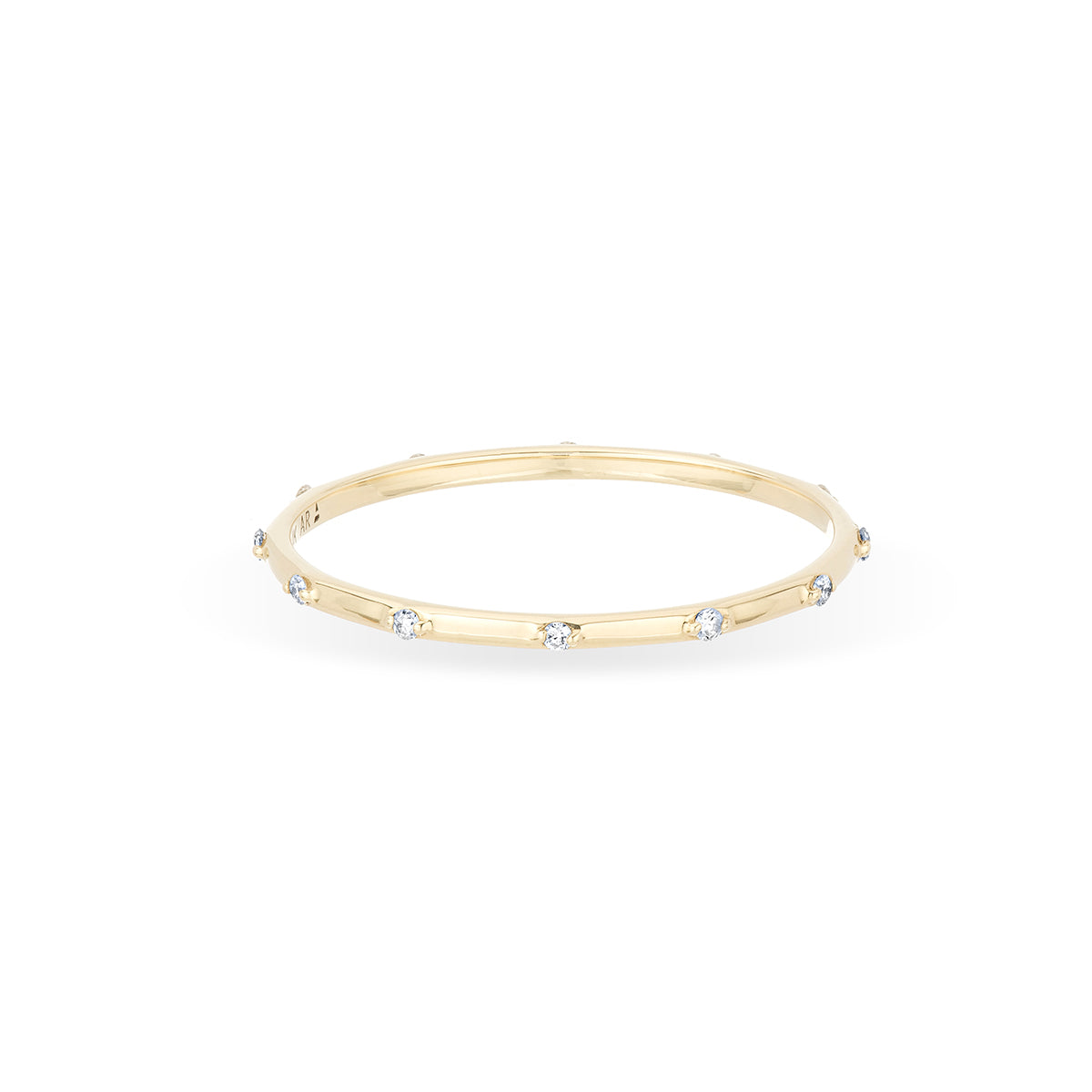 Diamond Station Eternity Stacking Ring