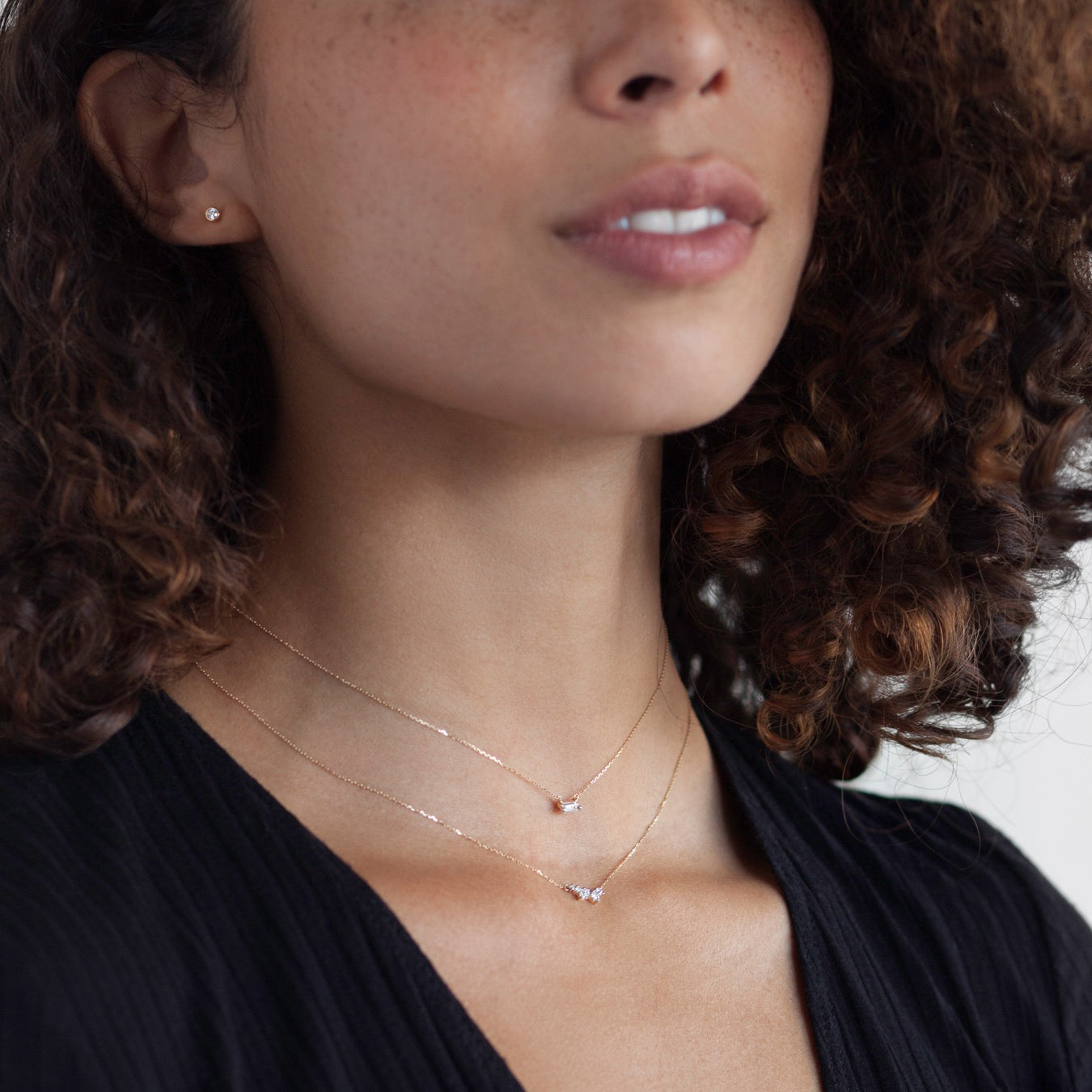 Scattered Diamond Necklace