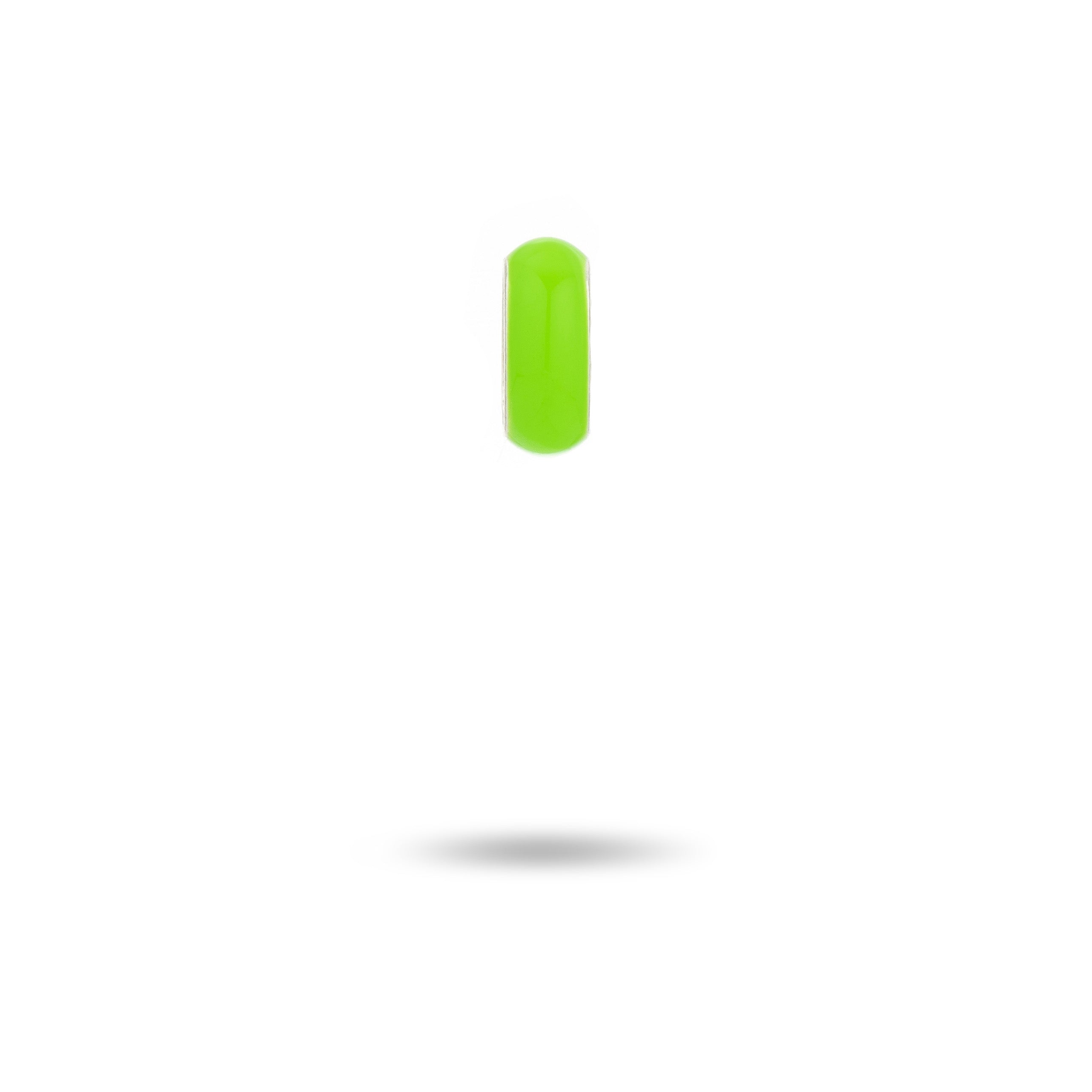 Neon Green Enamel Mini Bead