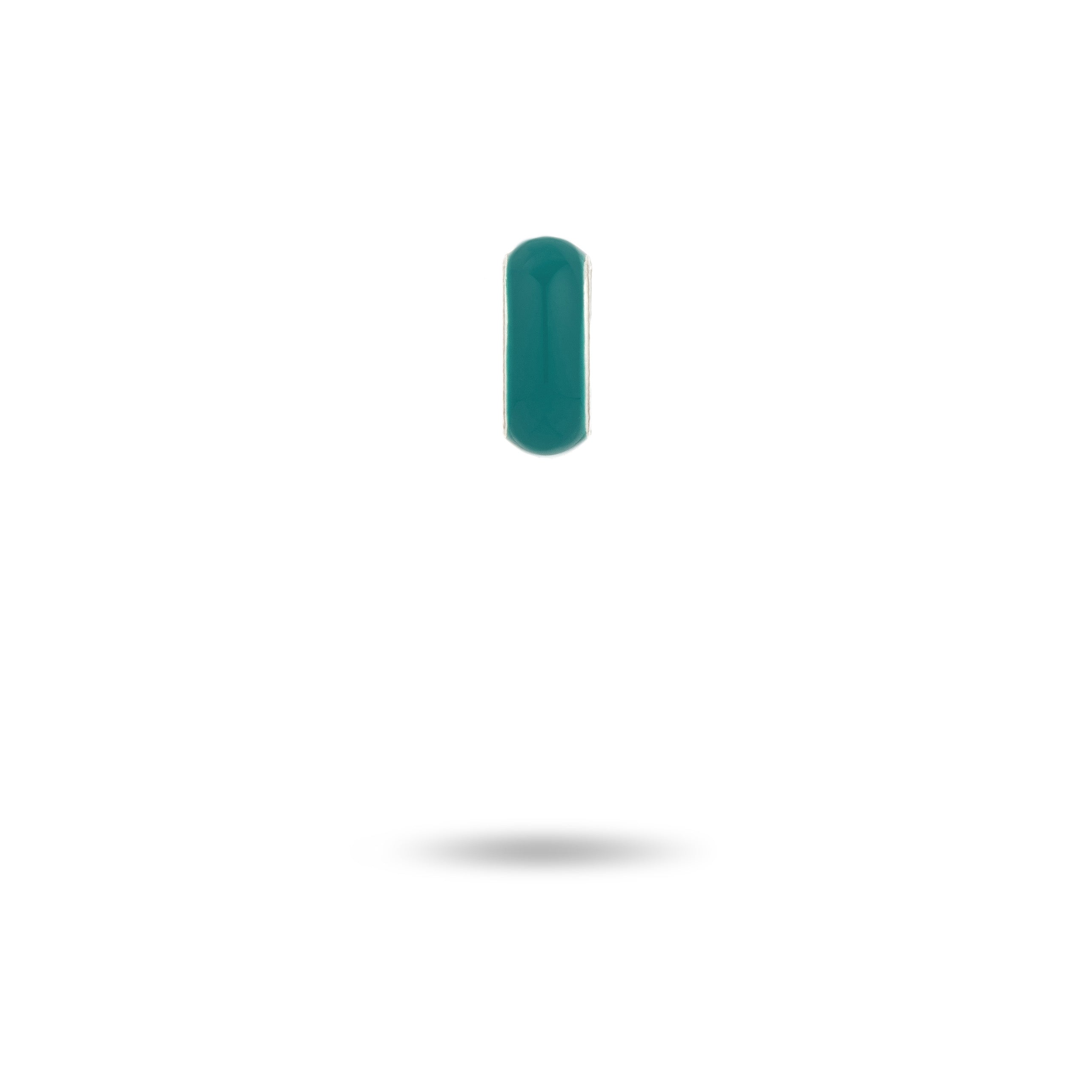 Teal Enamel Mini Bead