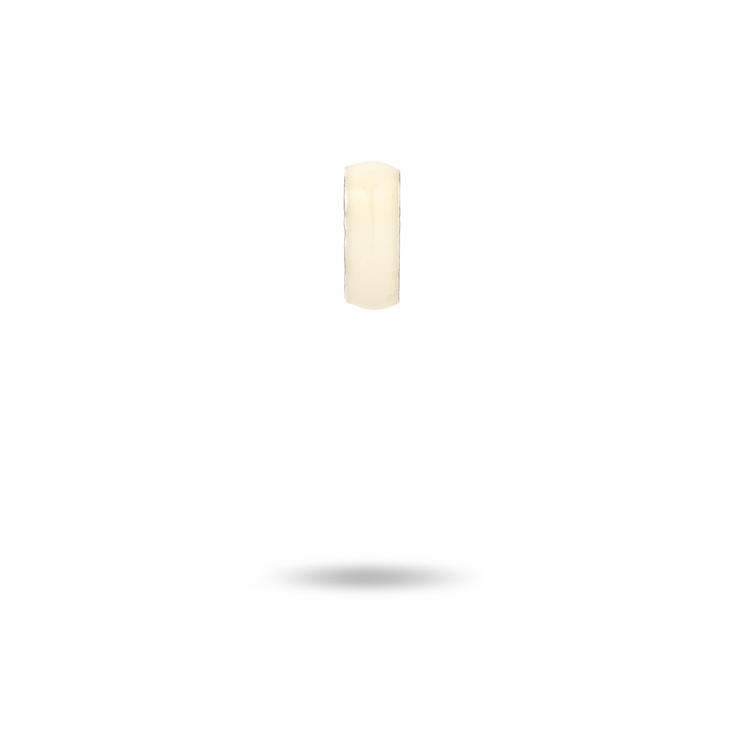 White Enamel Mini Bead