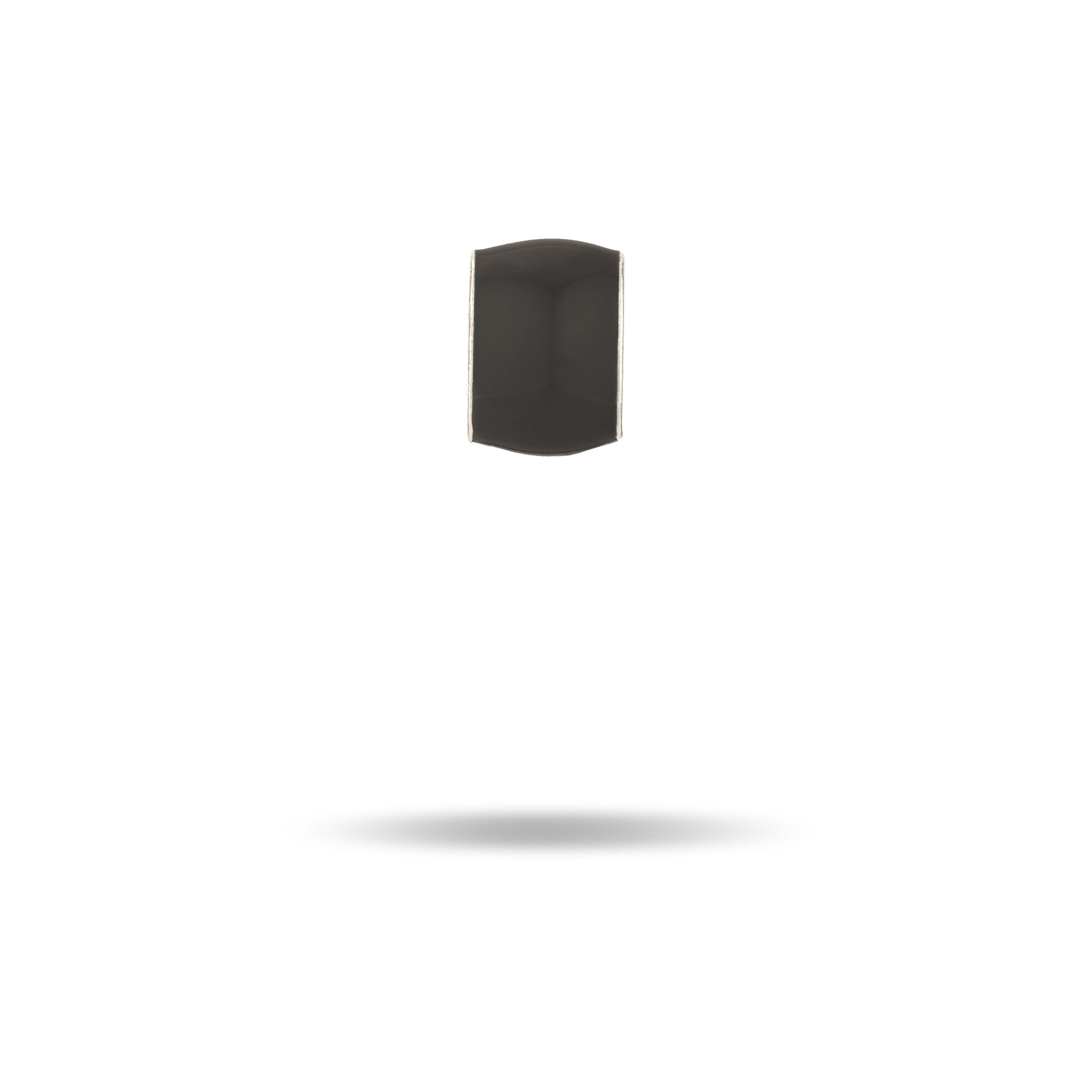 Wide Black Enamel Mini Bead