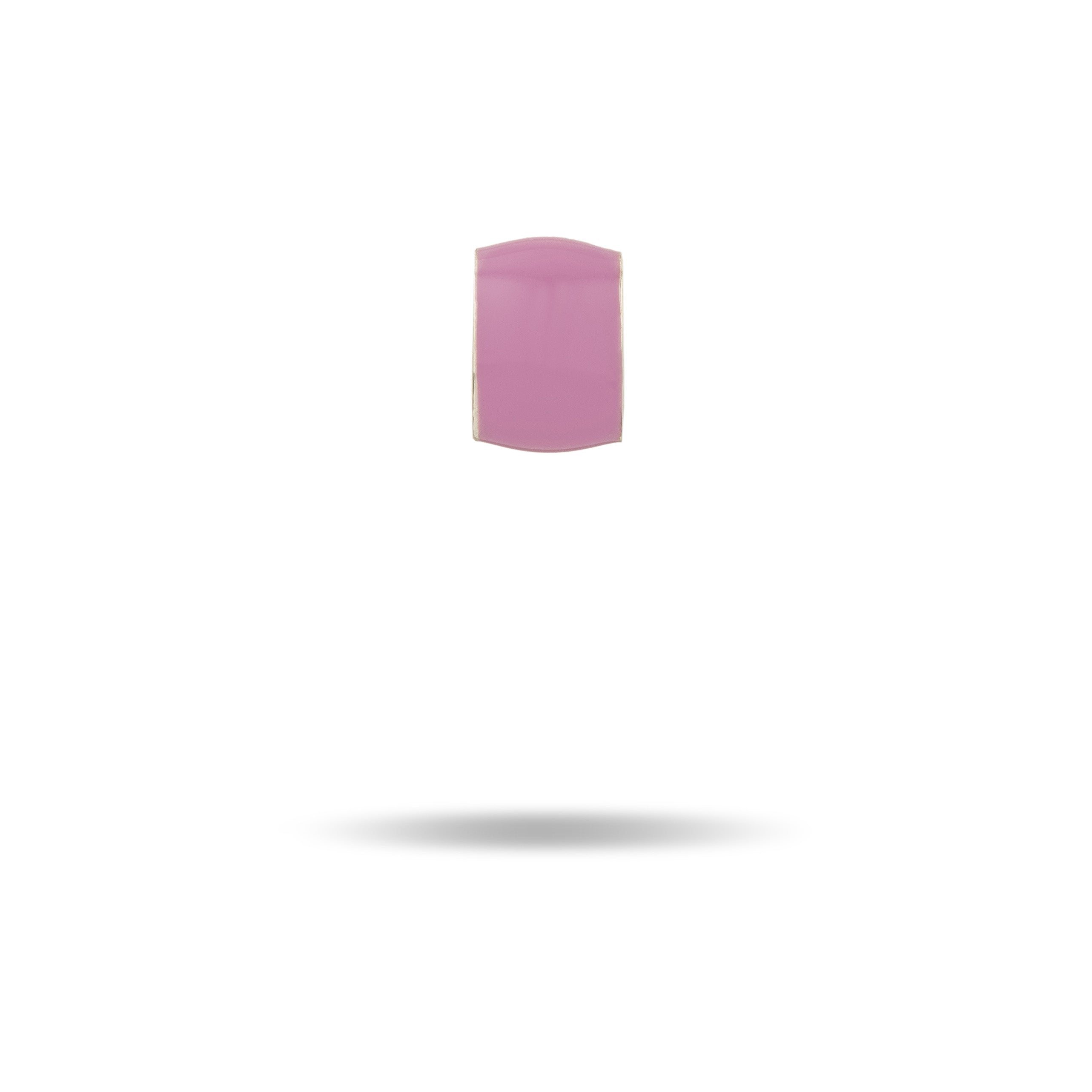 Wide Lavender Enamel Mini Bead