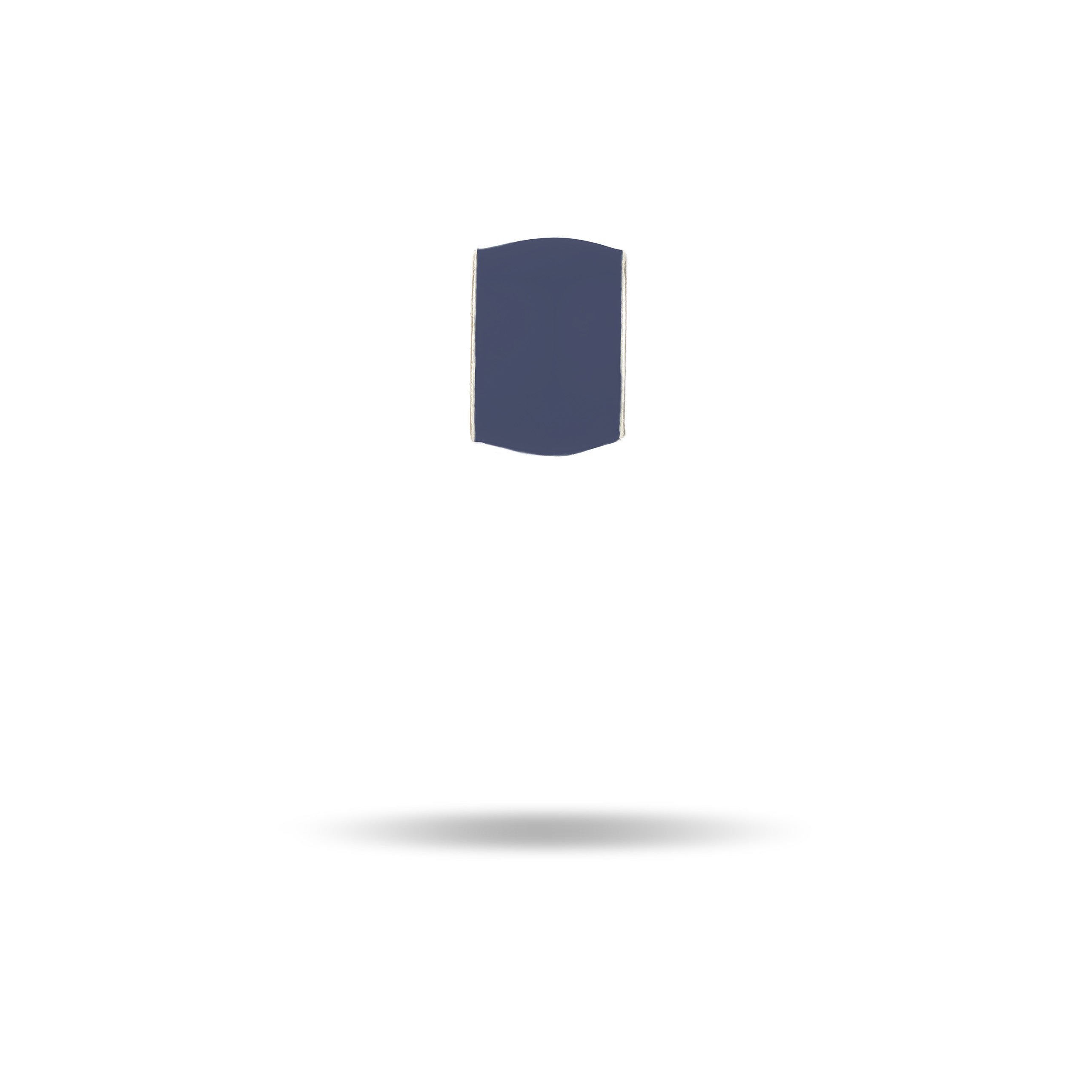 Wide Navy Enamel Mini Bead