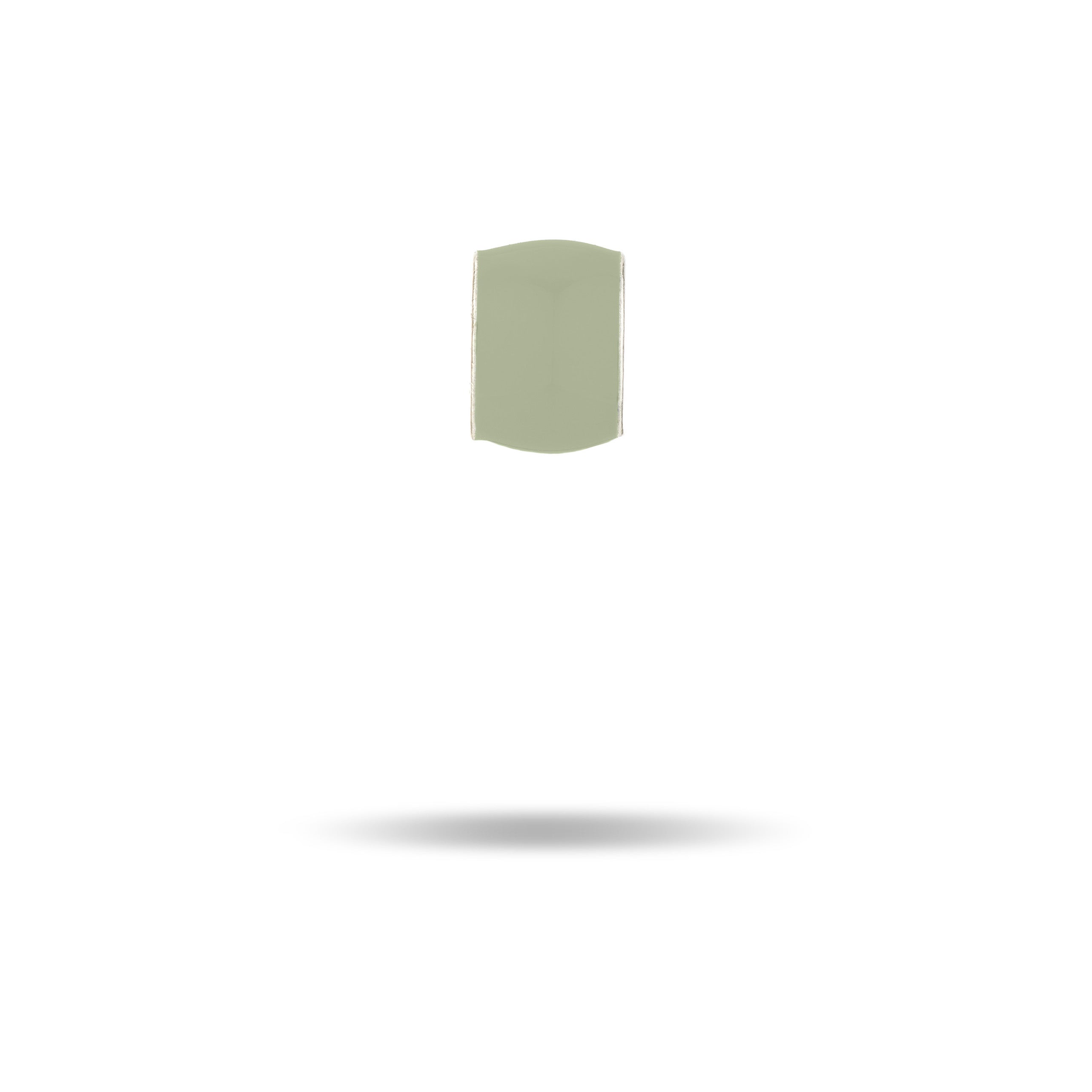 Wide Olive Green Enamel Mini Bead