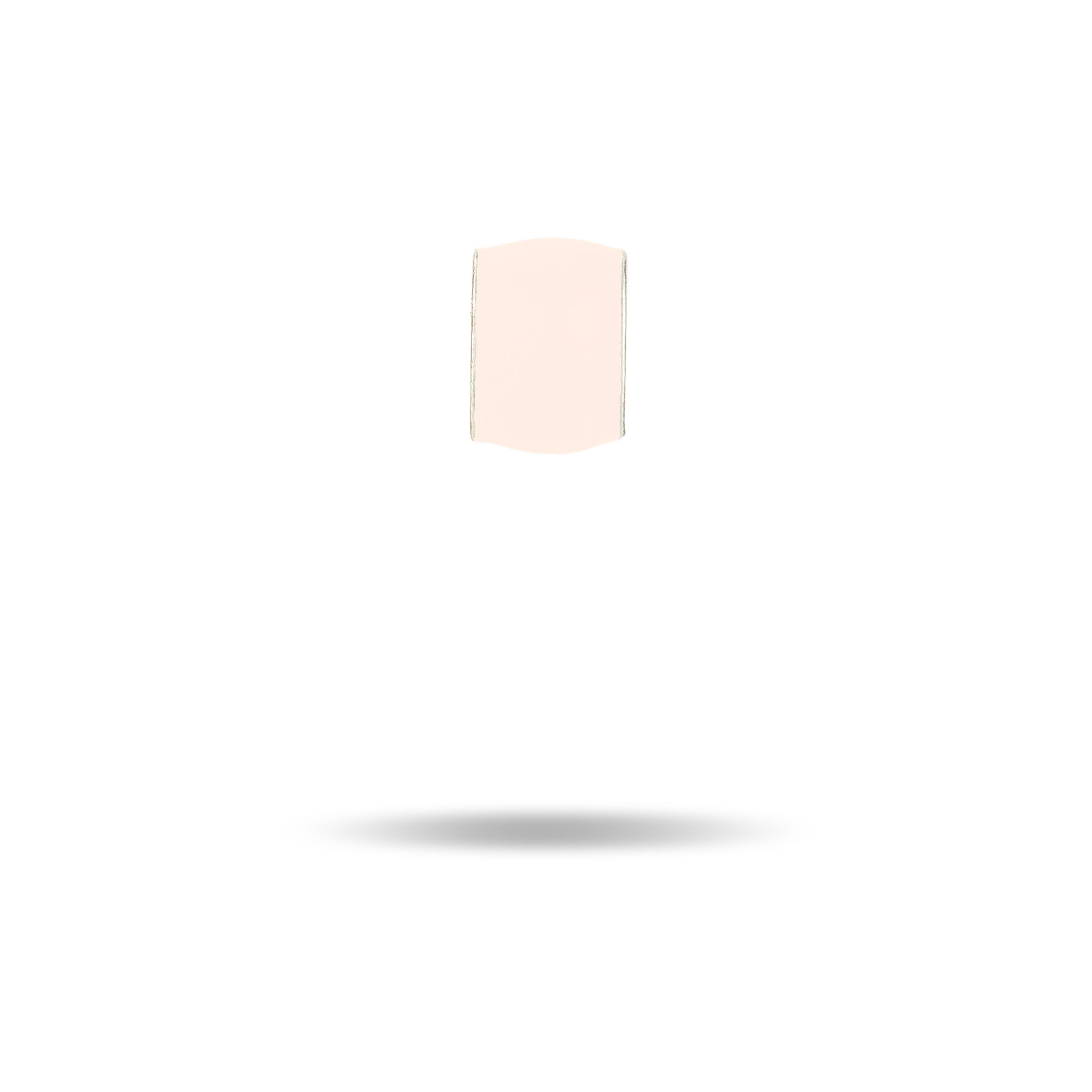 Wide Pink Enamel Mini Bead
