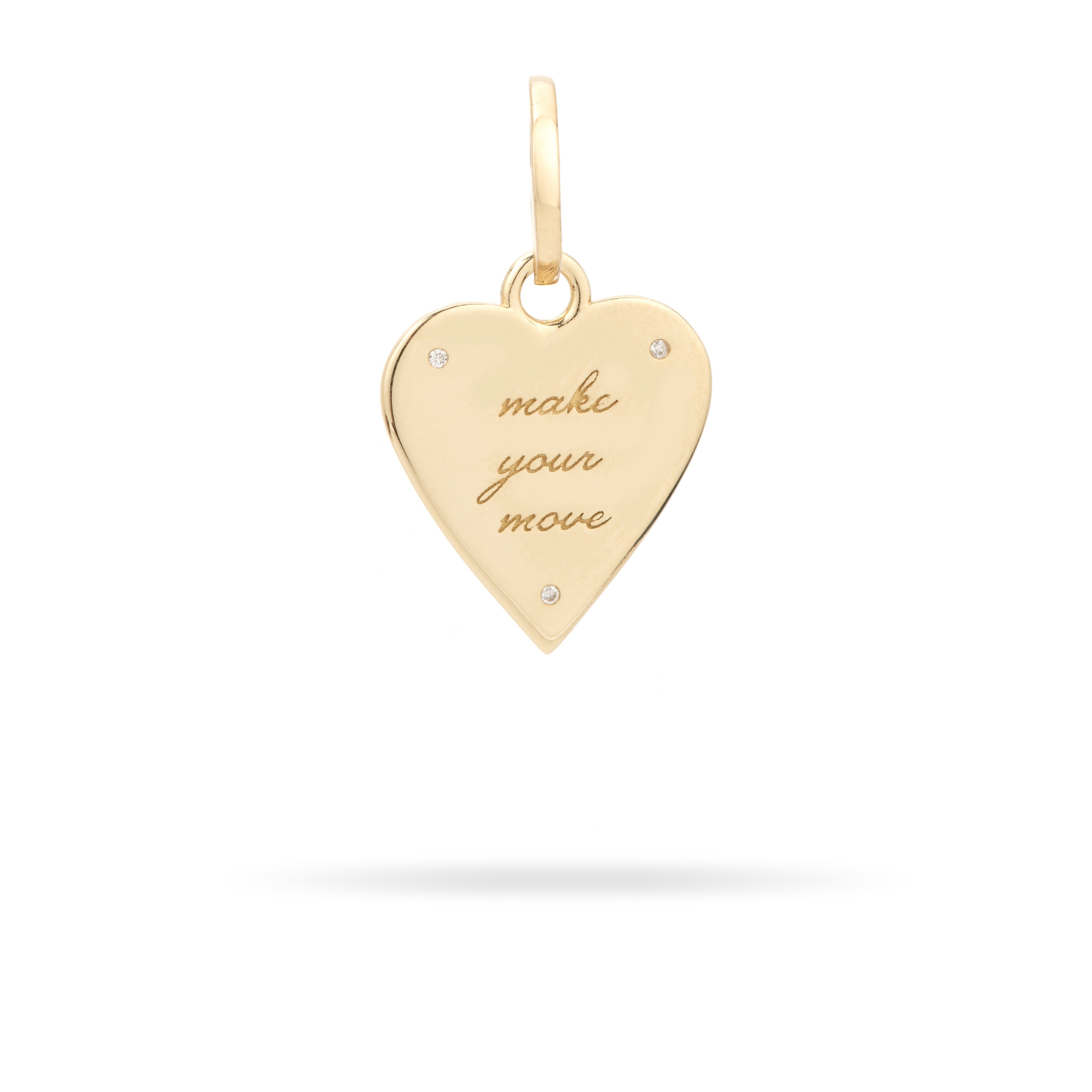 Groovy Make Your Move Pavé Heart Hinged Charm