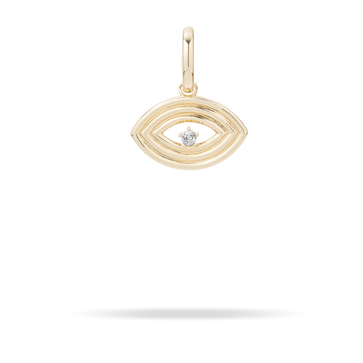 Groovy Diamond Evil Eye Hinged Charm