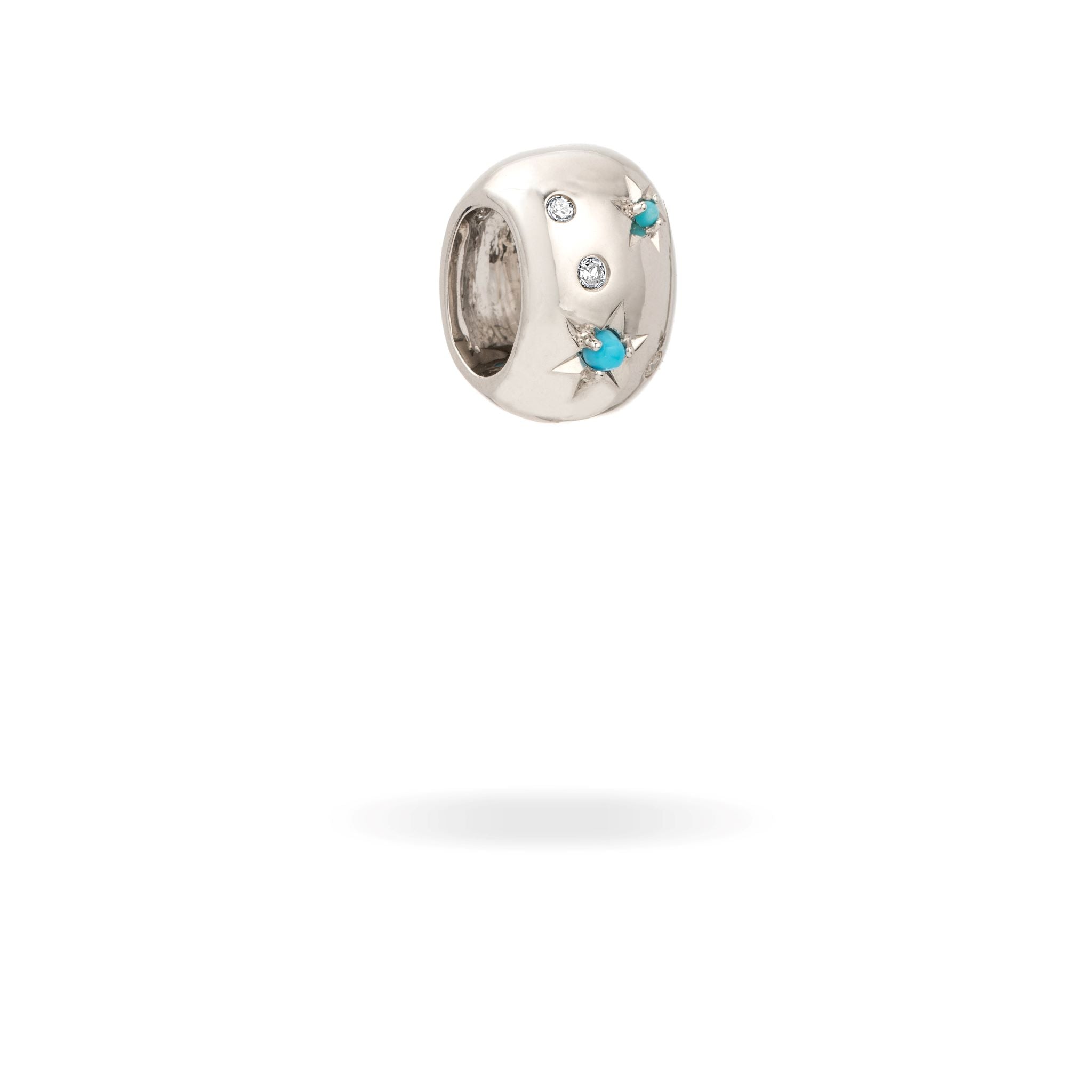 Turquoise + Diamond Celestial Big Bead