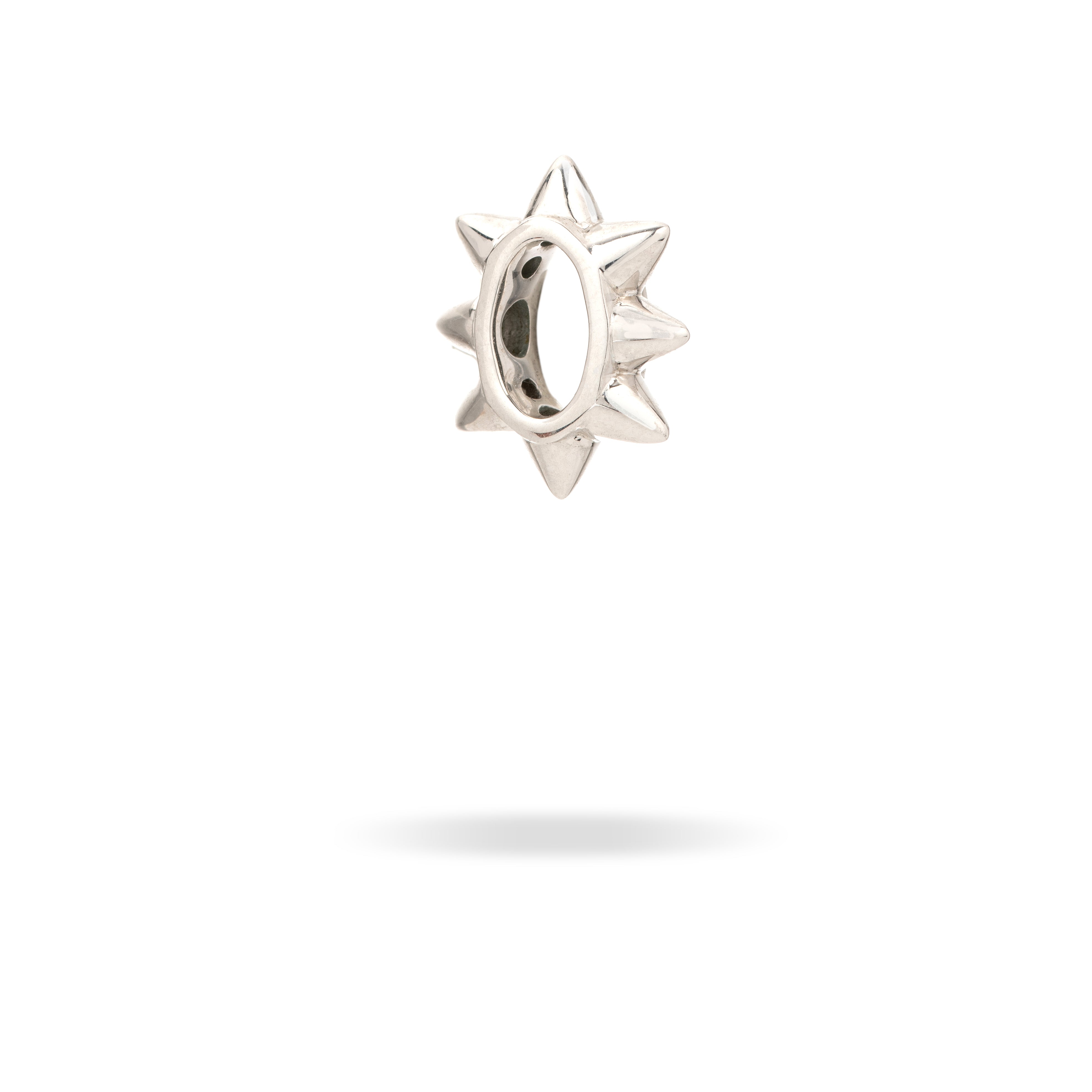 8 Spike Big Bead in Sterling Silver