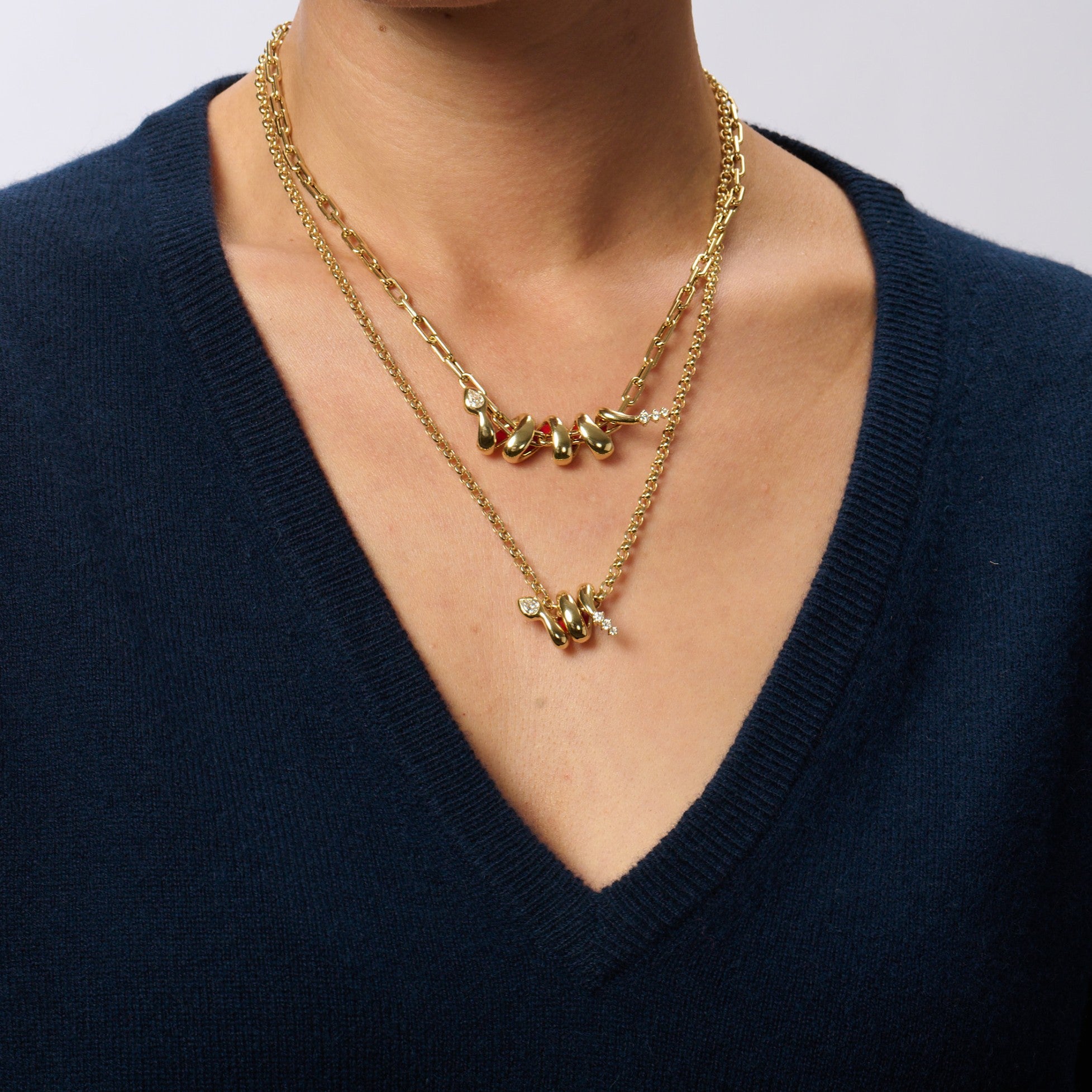 Year of the Snake XL Diamond Wrap Big Bead - Lab Grown