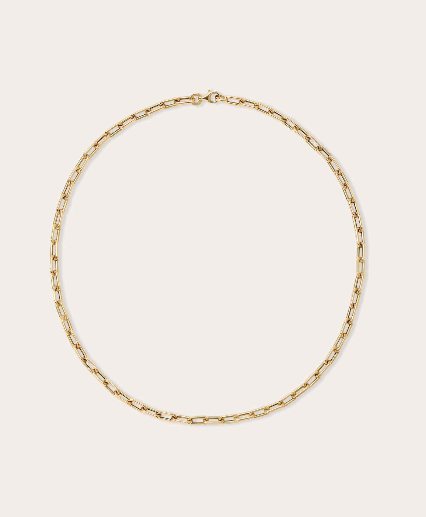 4mm Italian Chain Link Necklace