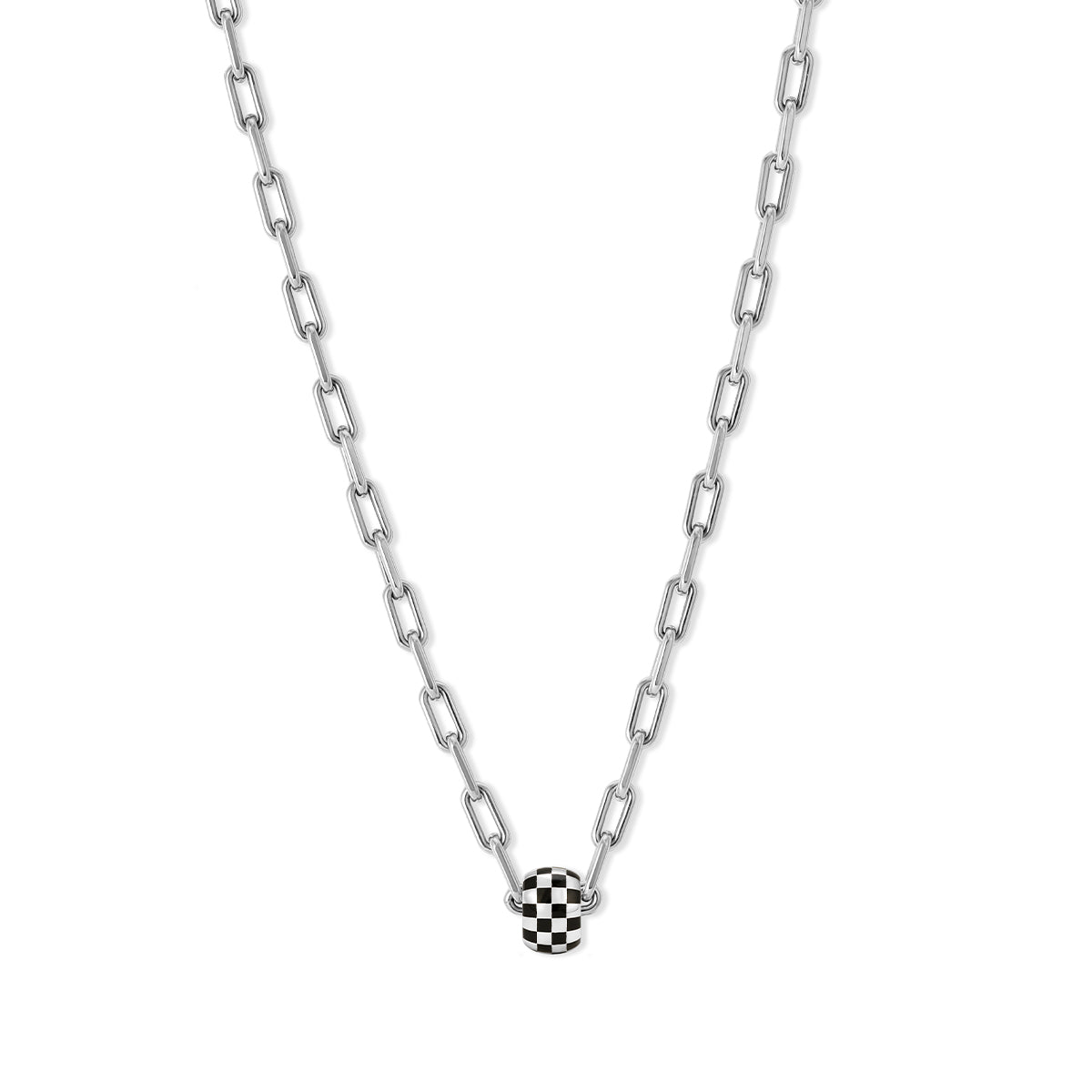 Checkerboard Big Bead Necklace