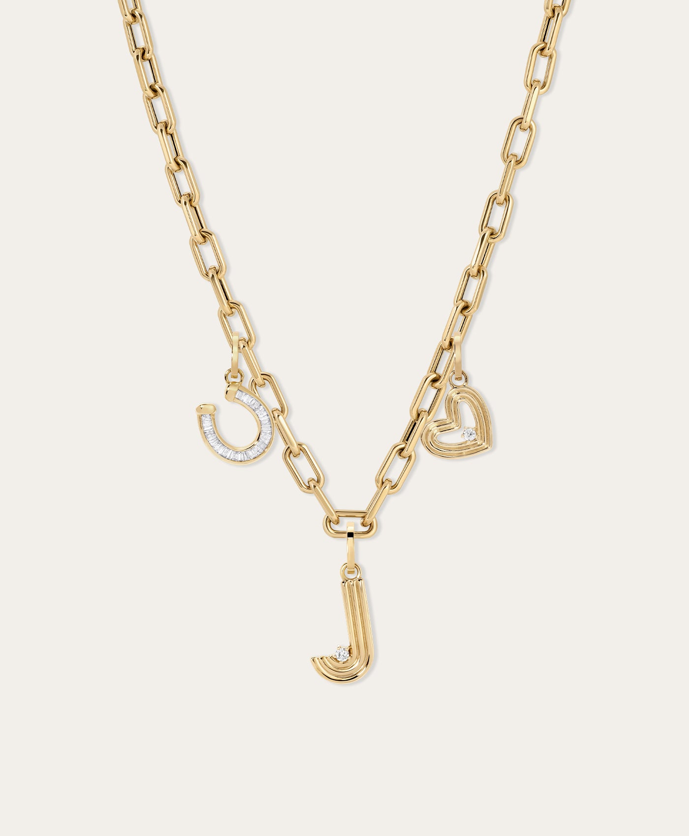 For Luck & Love Diamond Charm Necklace