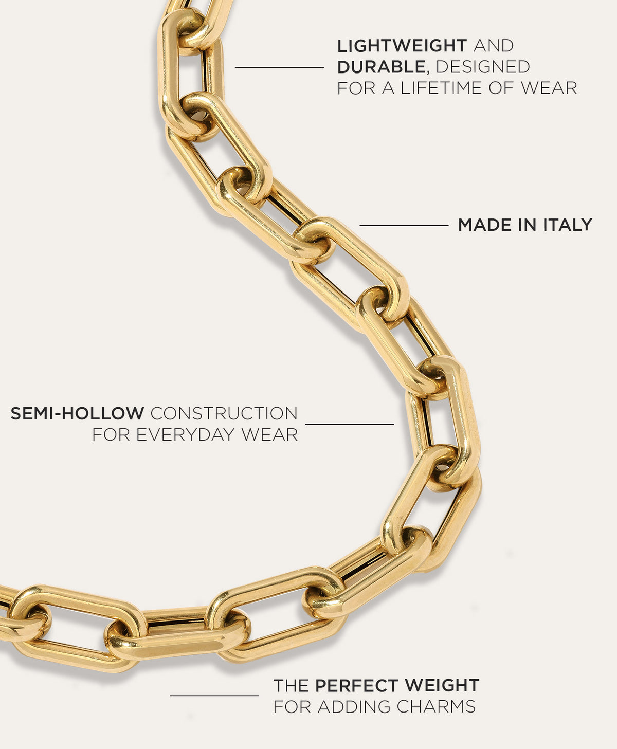 5.3mm Italian Chain Link Necklace