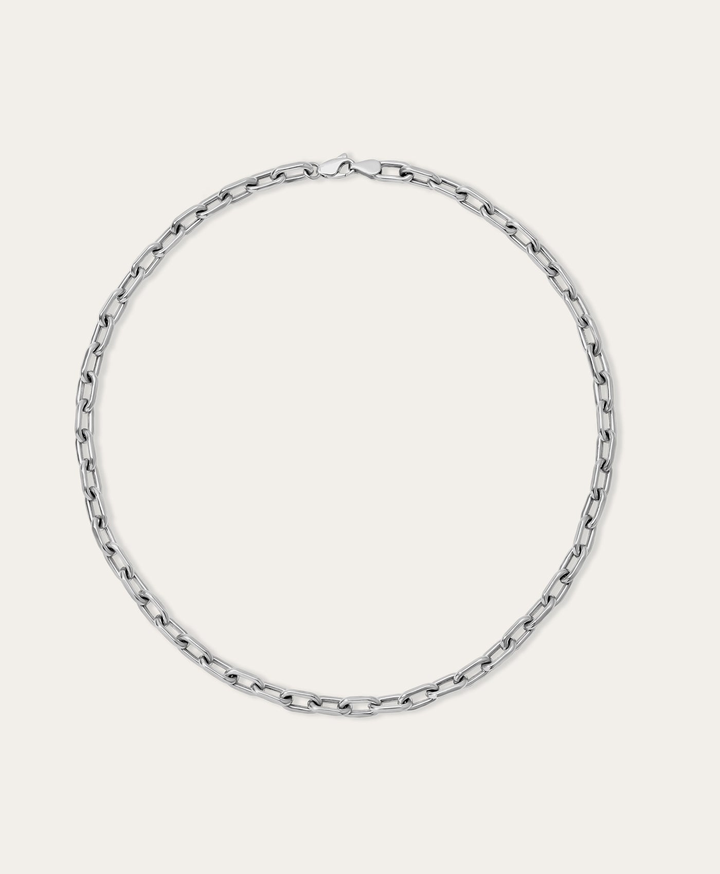 5.3mm Italian Chain Link Necklace in Sterling Silver